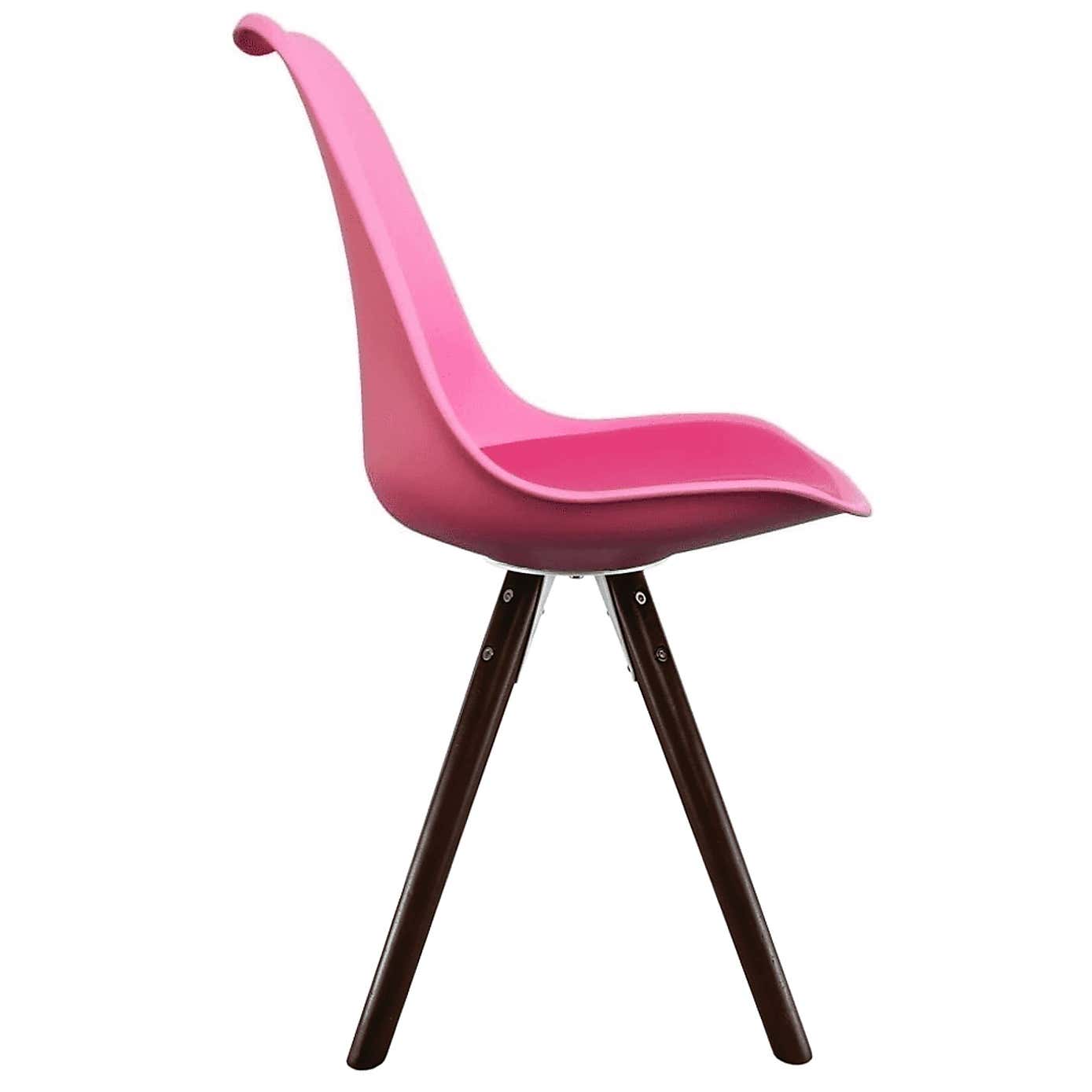 Fusion Living Soho Plastic Dining Chair with Pyramid Legs