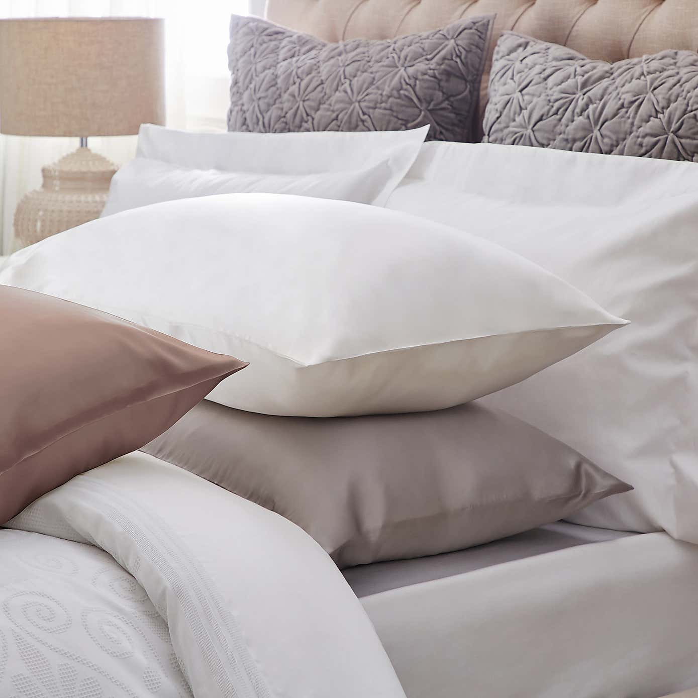 Dorma Ivory Silk Pillowcase