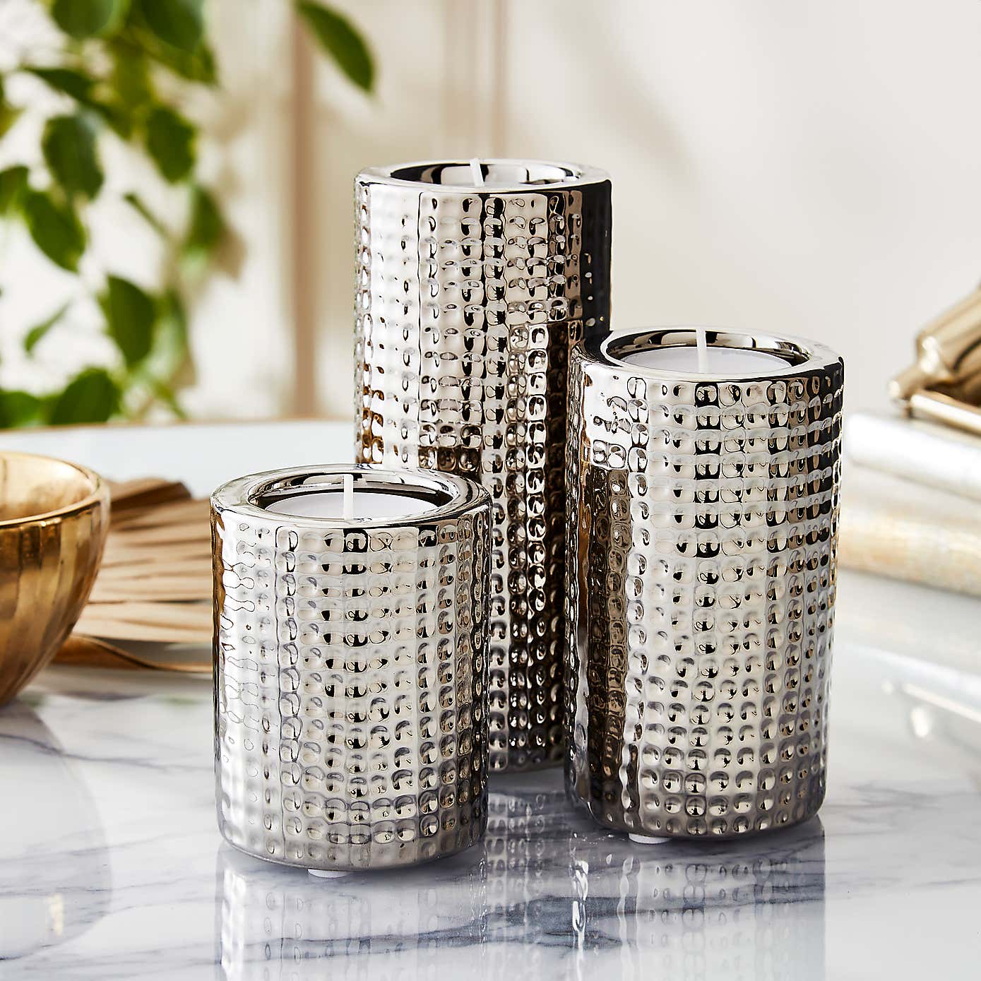 Dimpled Tealight Holders