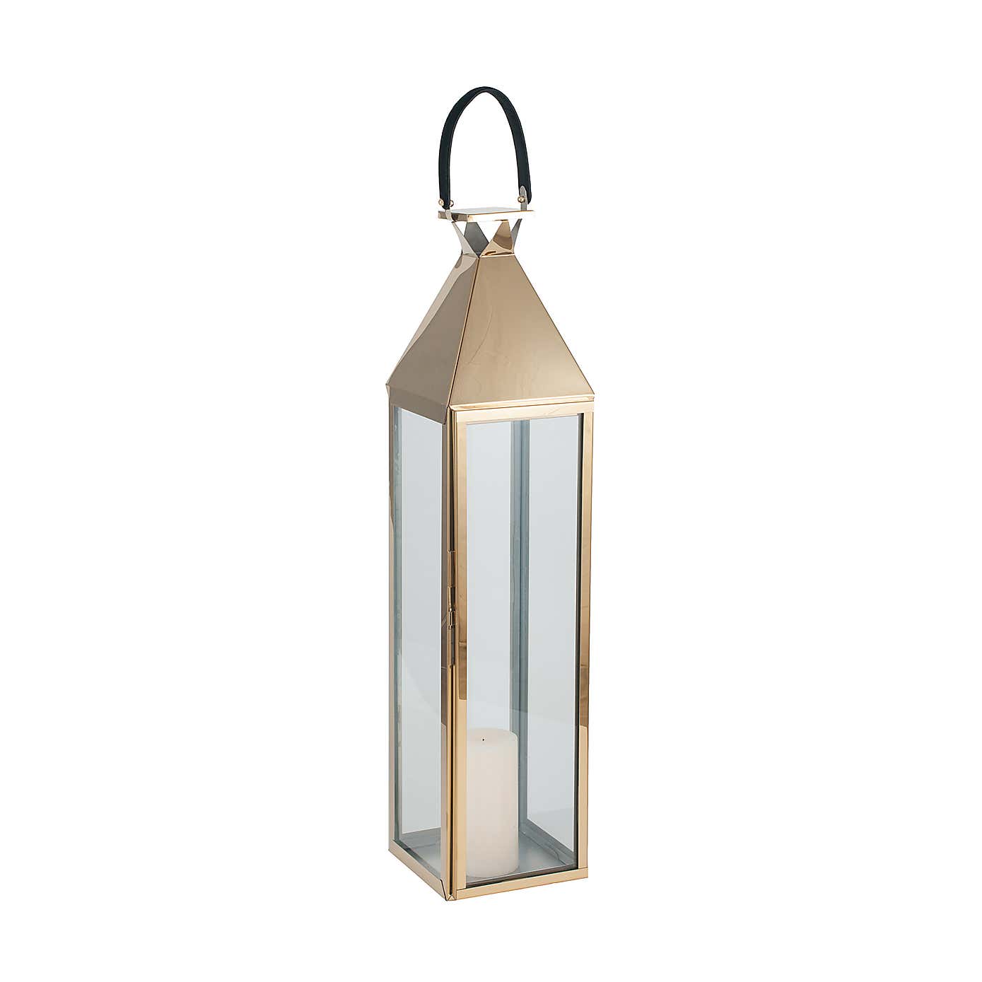 Pacific Lifestyle Stainless Steel Lantern 99cm Gold