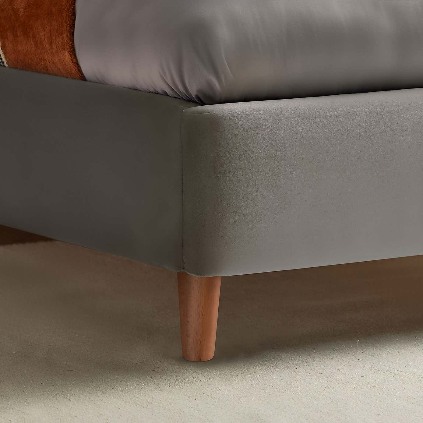 Silentnight Fara Bed Frame, Velvet