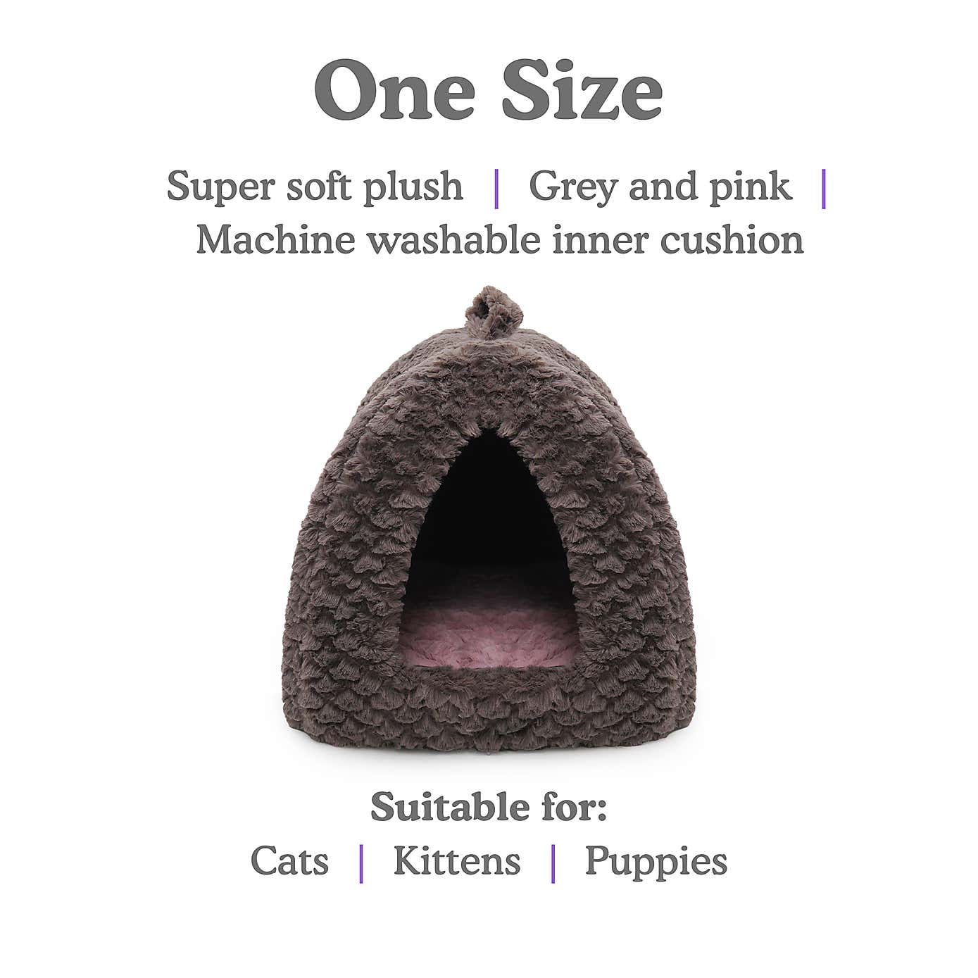 Rosewood Snuggle Pyramid Pet Bed