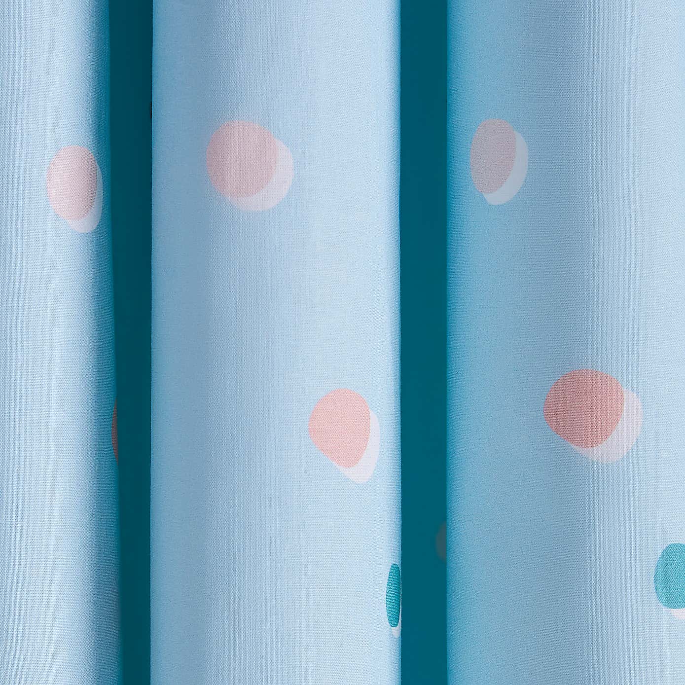 Bold Floral Polka Dot Blackout Eyelet Curtains