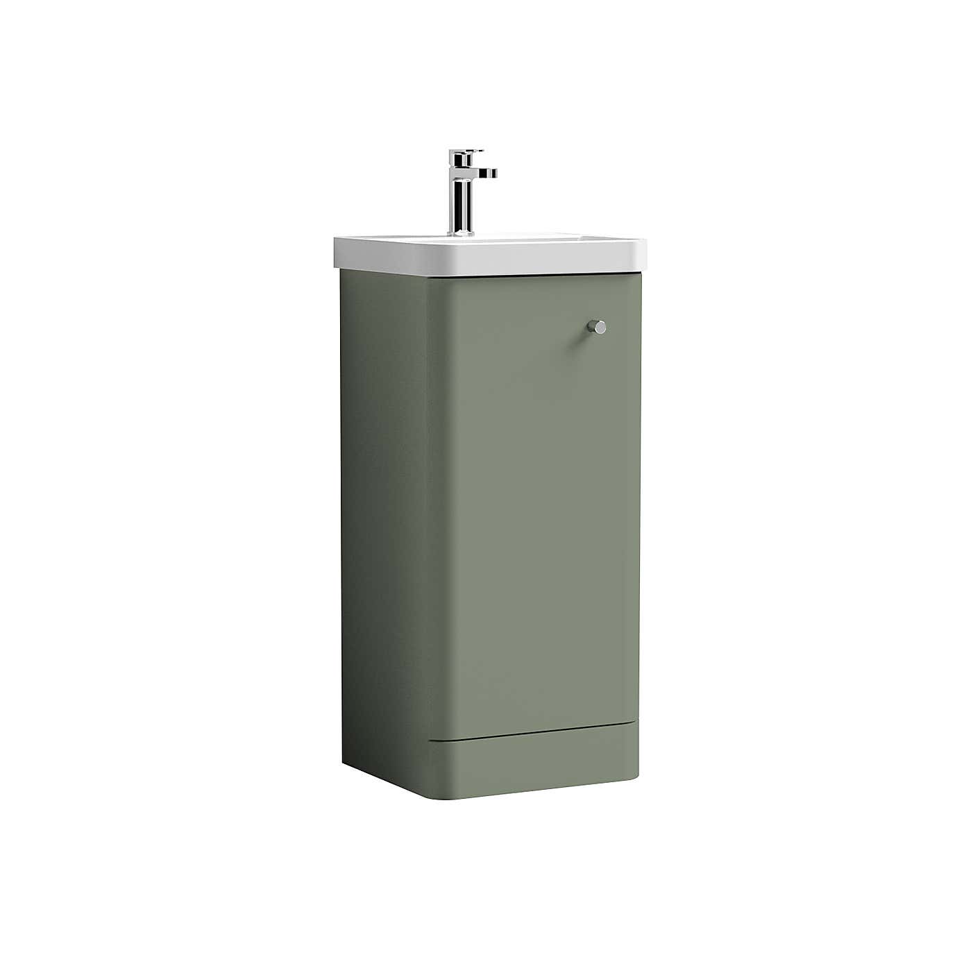 Core Floor Standing 1 Door Vanity Unit with Basin