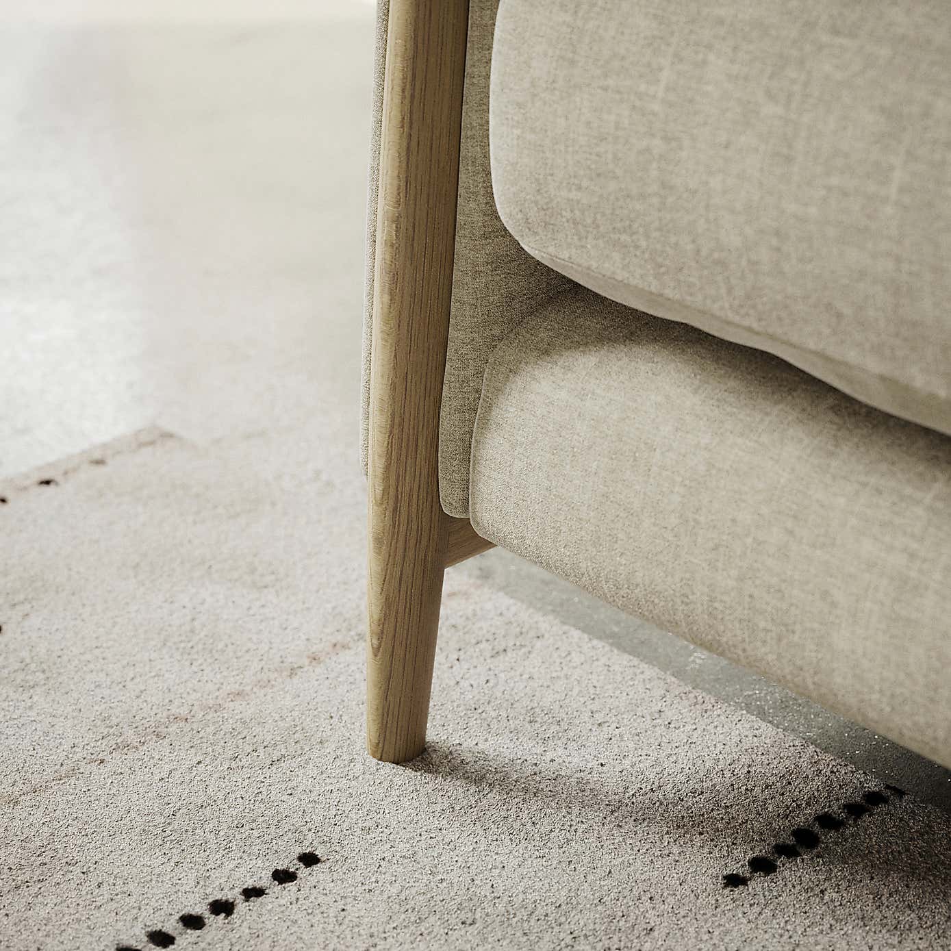 Hector Tonal Plush Chenille 2 Seater Sofa