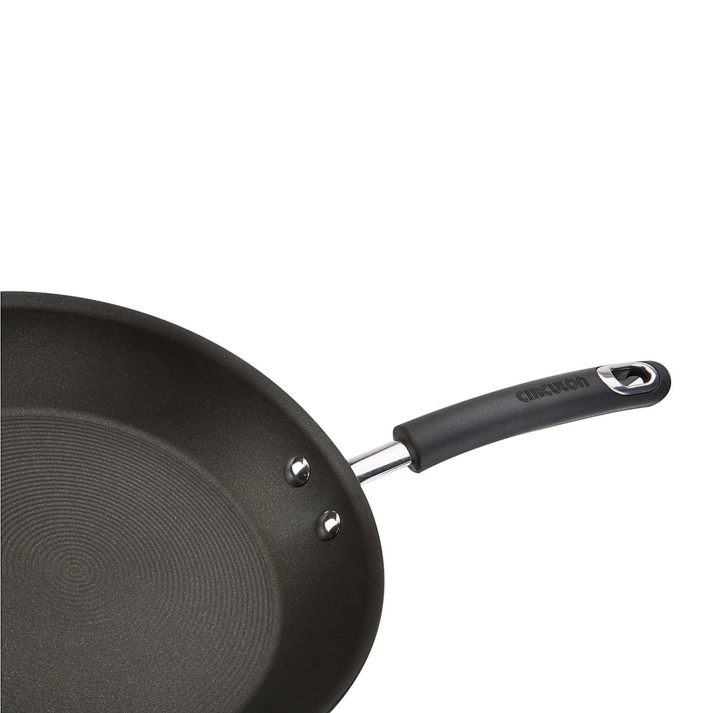 Circulon Total Non-Stick Hard Anodised Aluminium Skillet Pan with Lid, 31cm