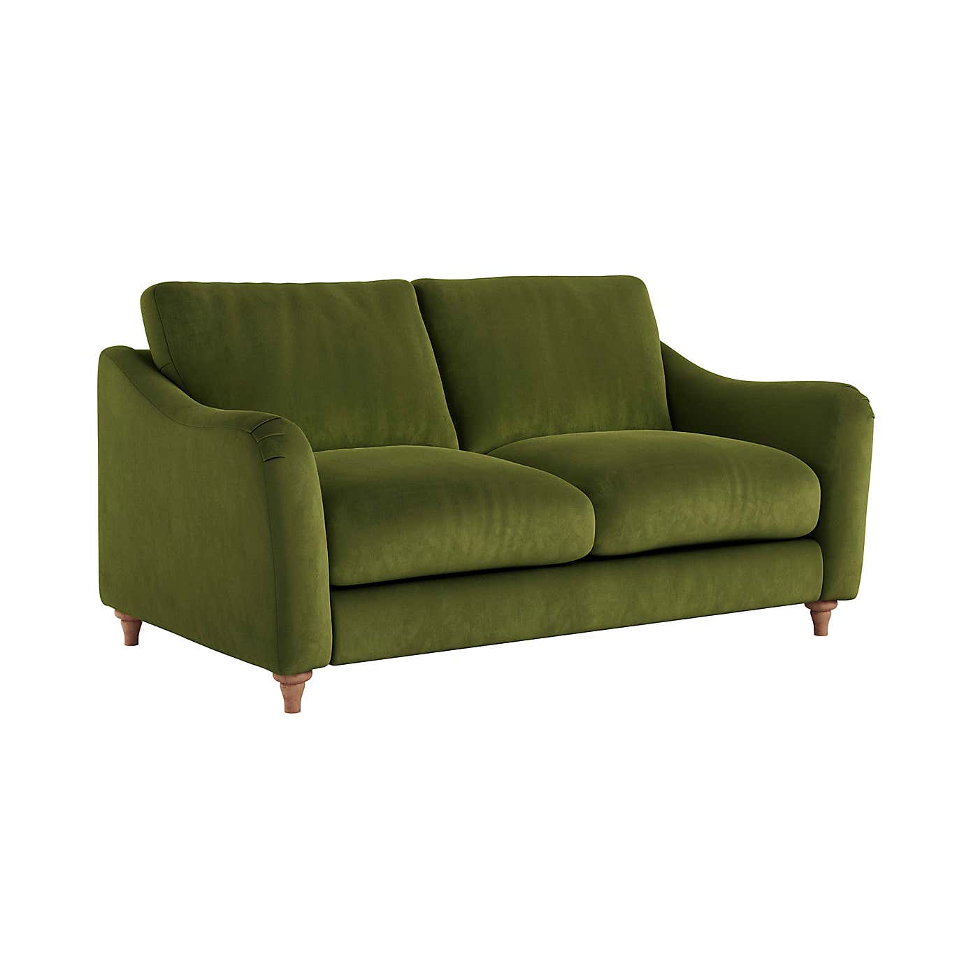 Hattie Matte Plush Velvet 2 Seater Sofa