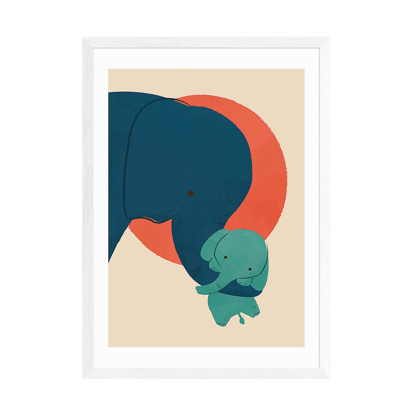 East End Prints Baby Elephant Print