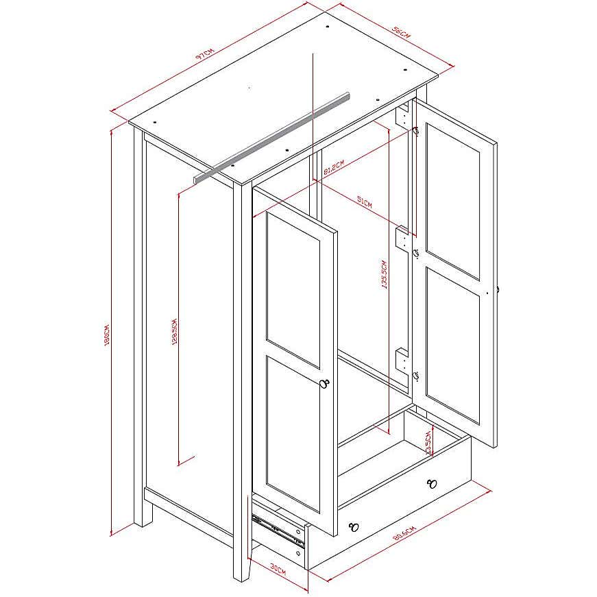 Lynton Grey Gents Wardrobe