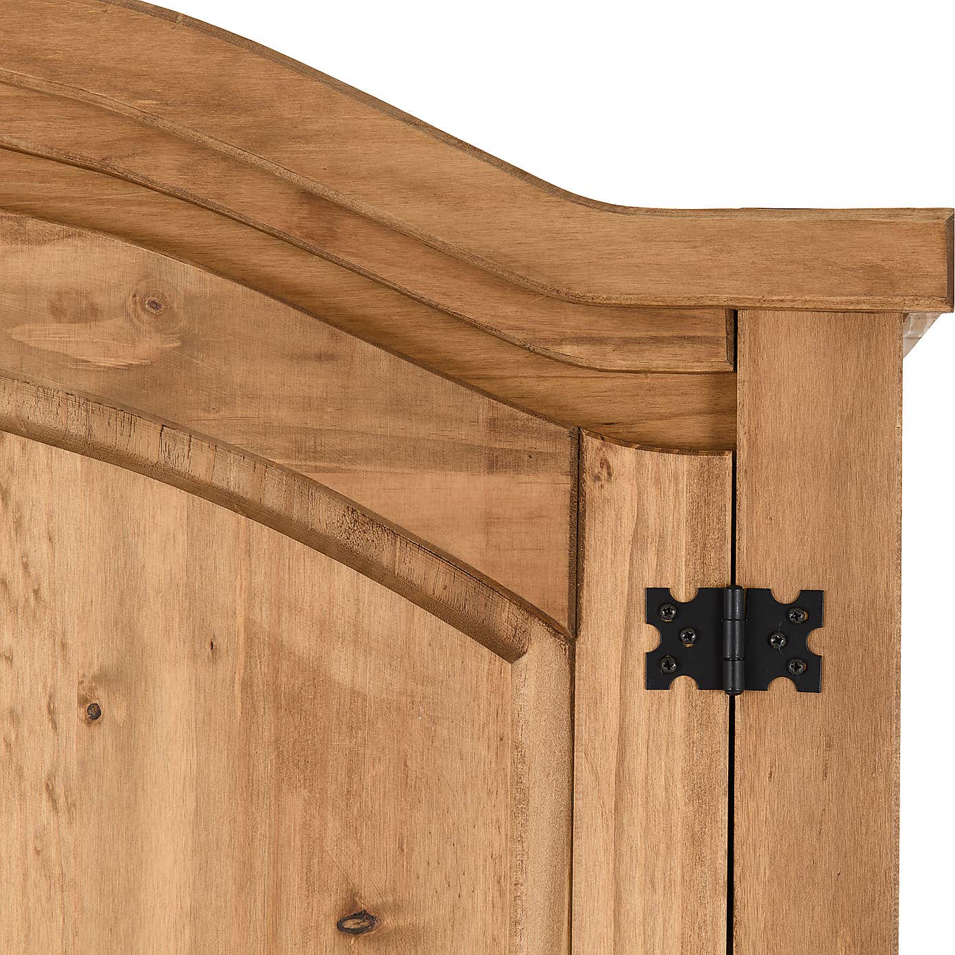 Corona Pine Curved Top Wardrobe