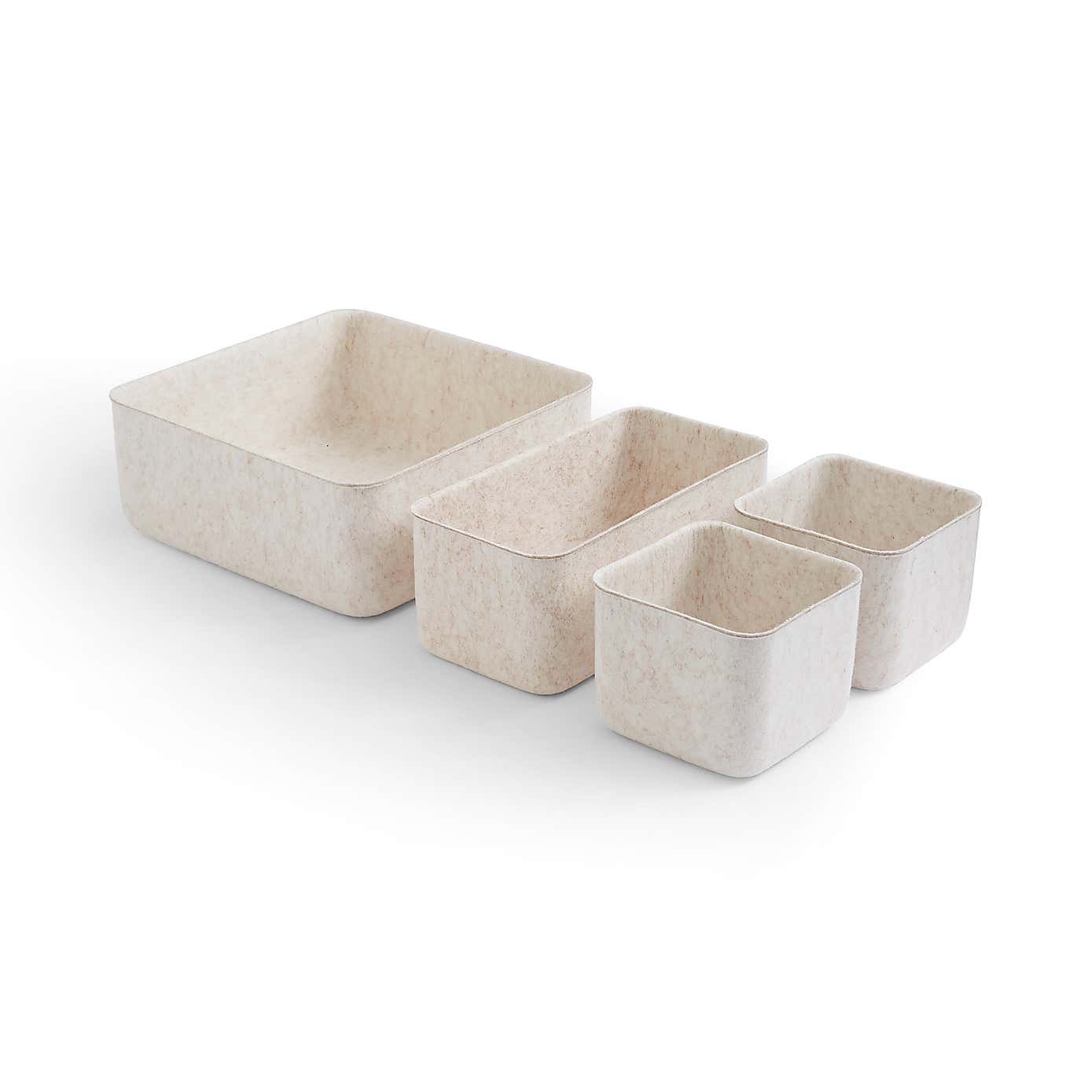 The Edited Life Natural Felt Drawer Organiser Bundle