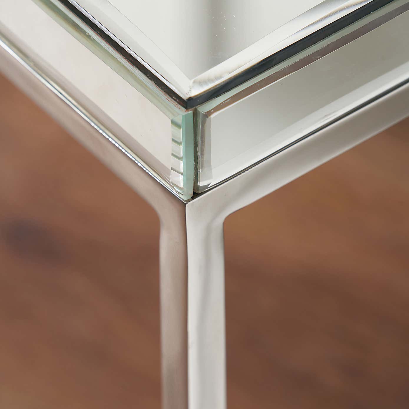 Elysee Square Coffee Table, Mirrored Glass
