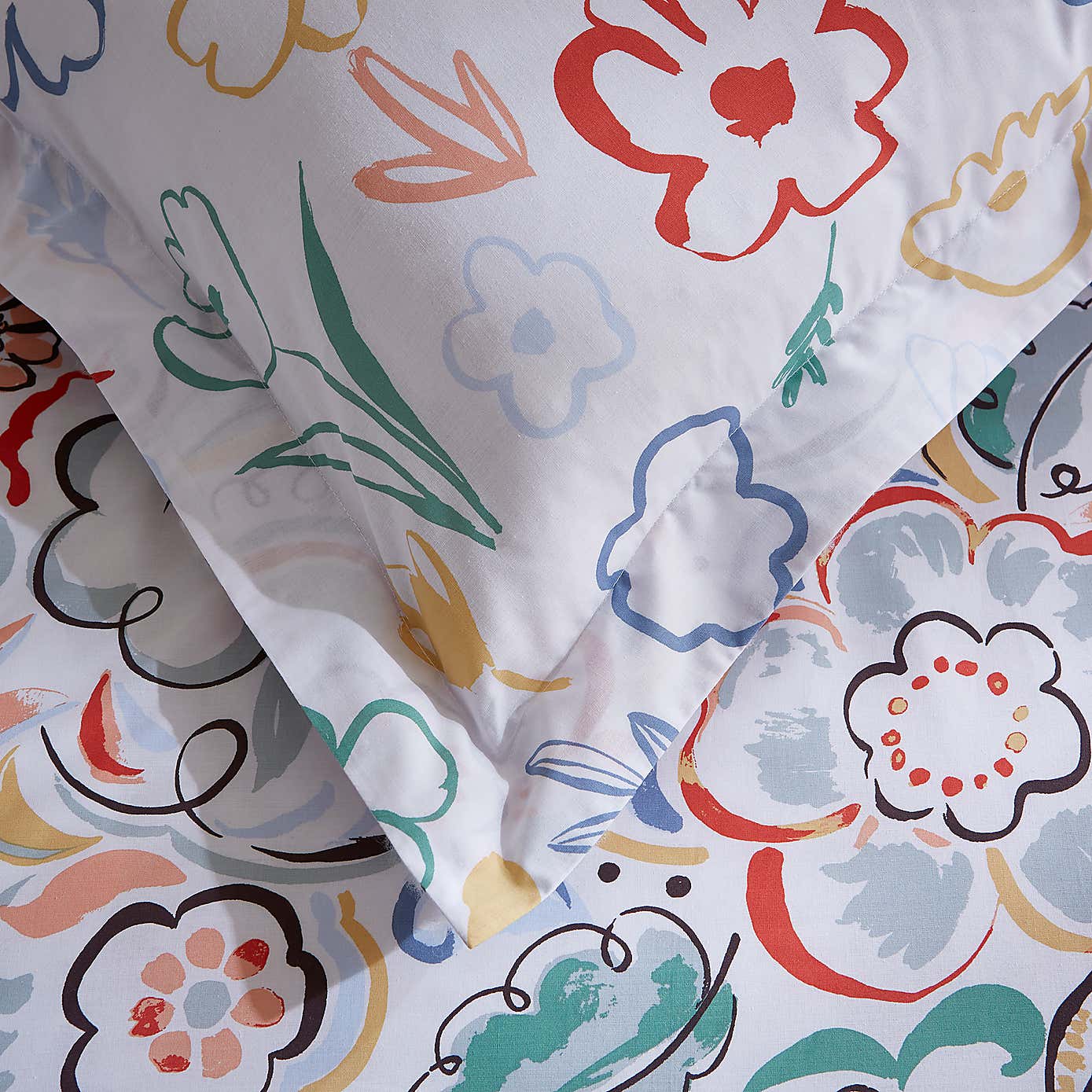 Heart and Soul Ayva Floral Oxford Pillowcase