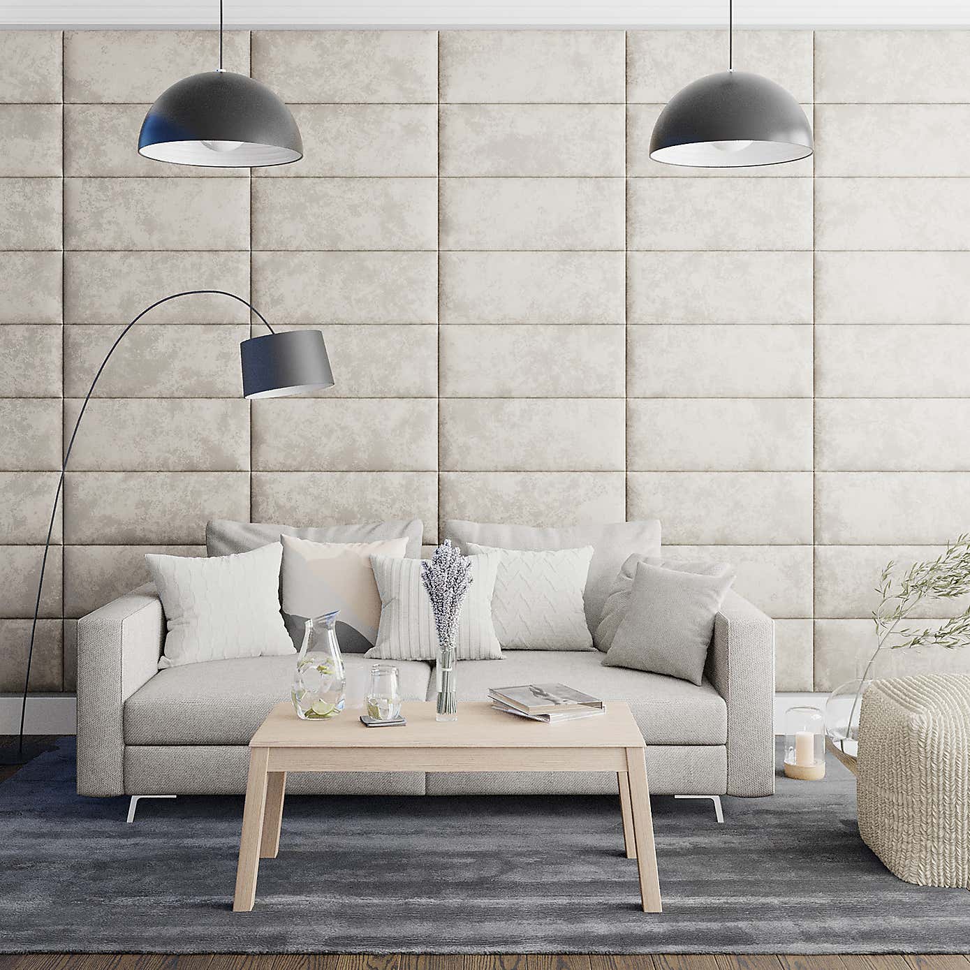 Aspire EasyMount Mirazzi Velvet Upholstered Wall Panels