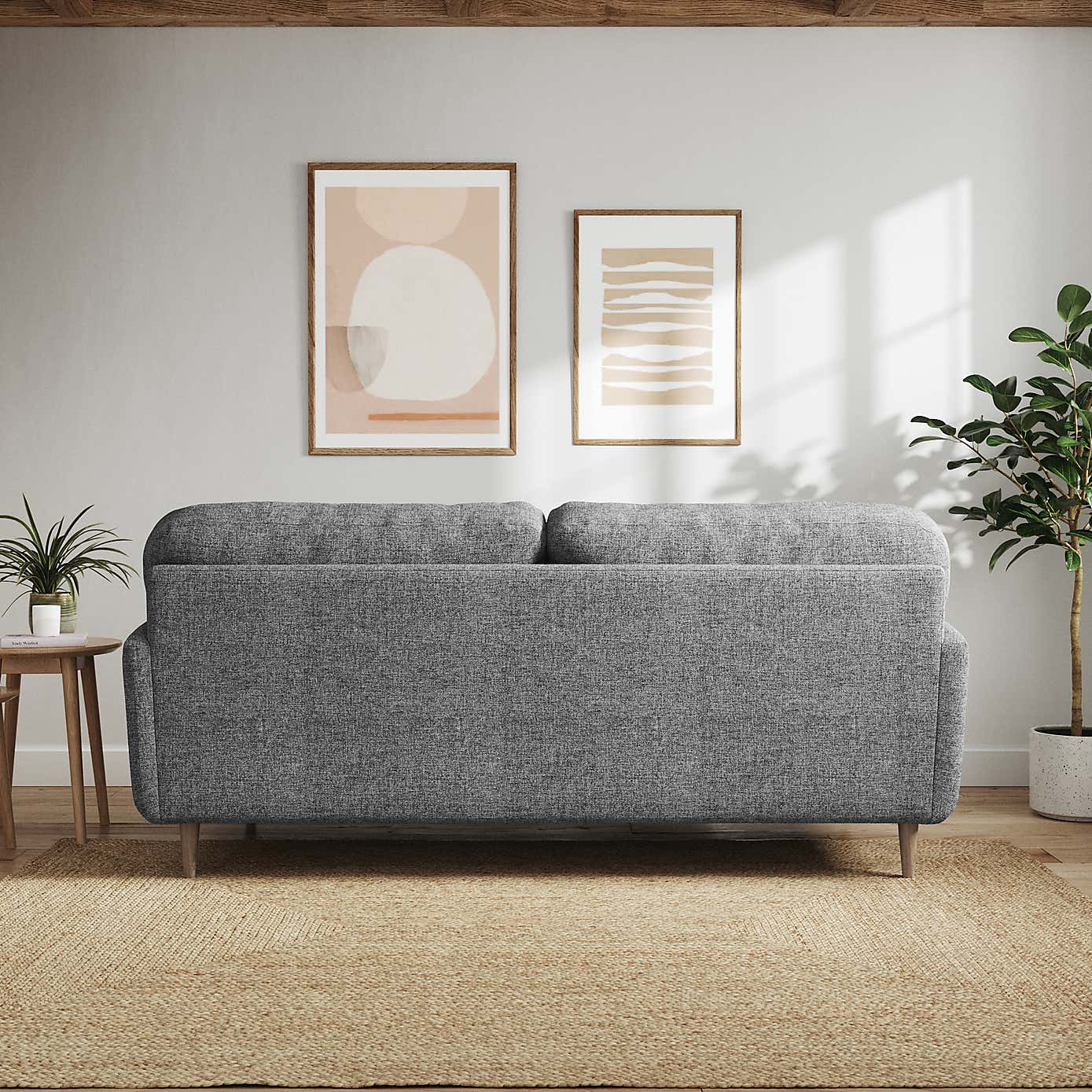 Sven Tonal Weave 4 Seater Sofa