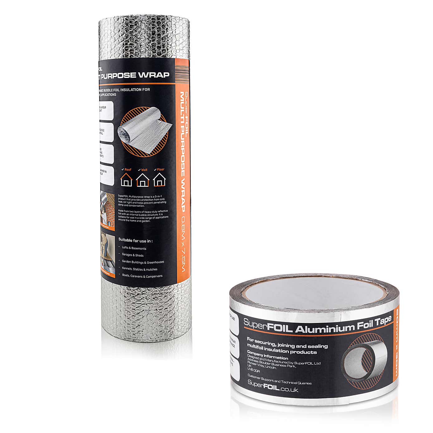 SuperFOIL Multipurpose Insulation and Foil Tape Set