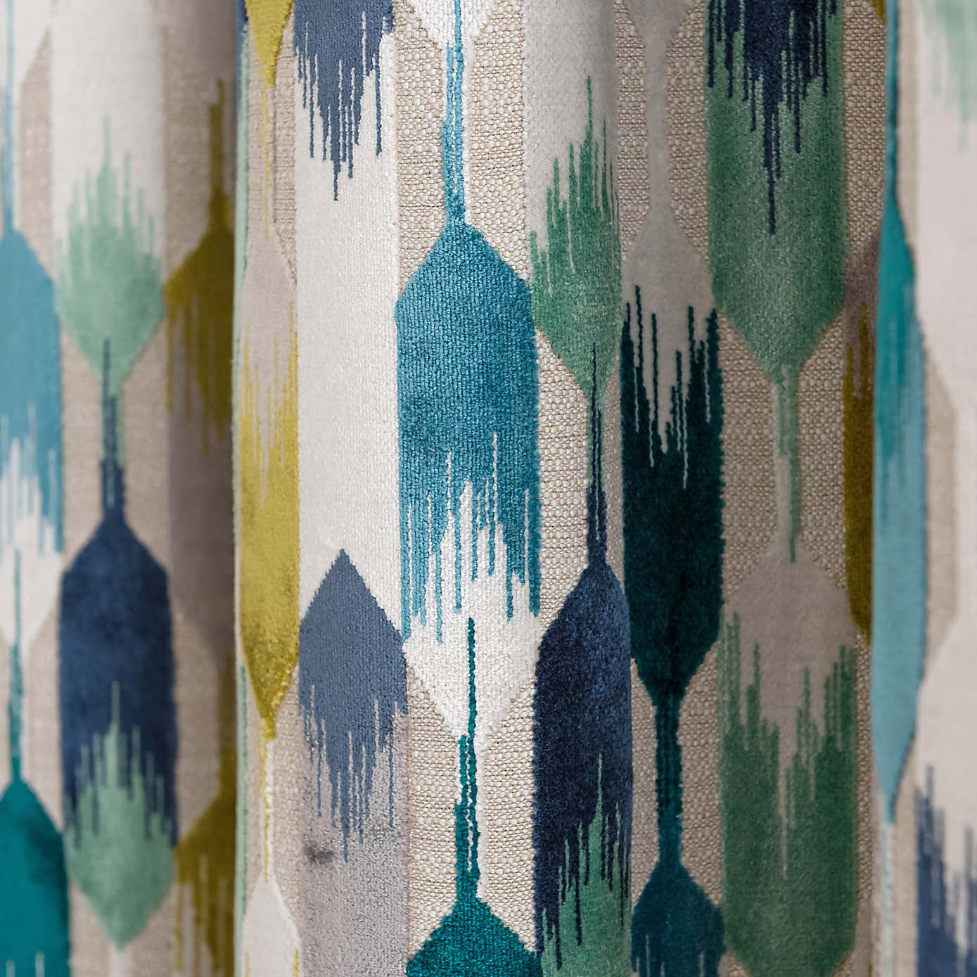 Kelso Pencil Pleat Velvet Curtains