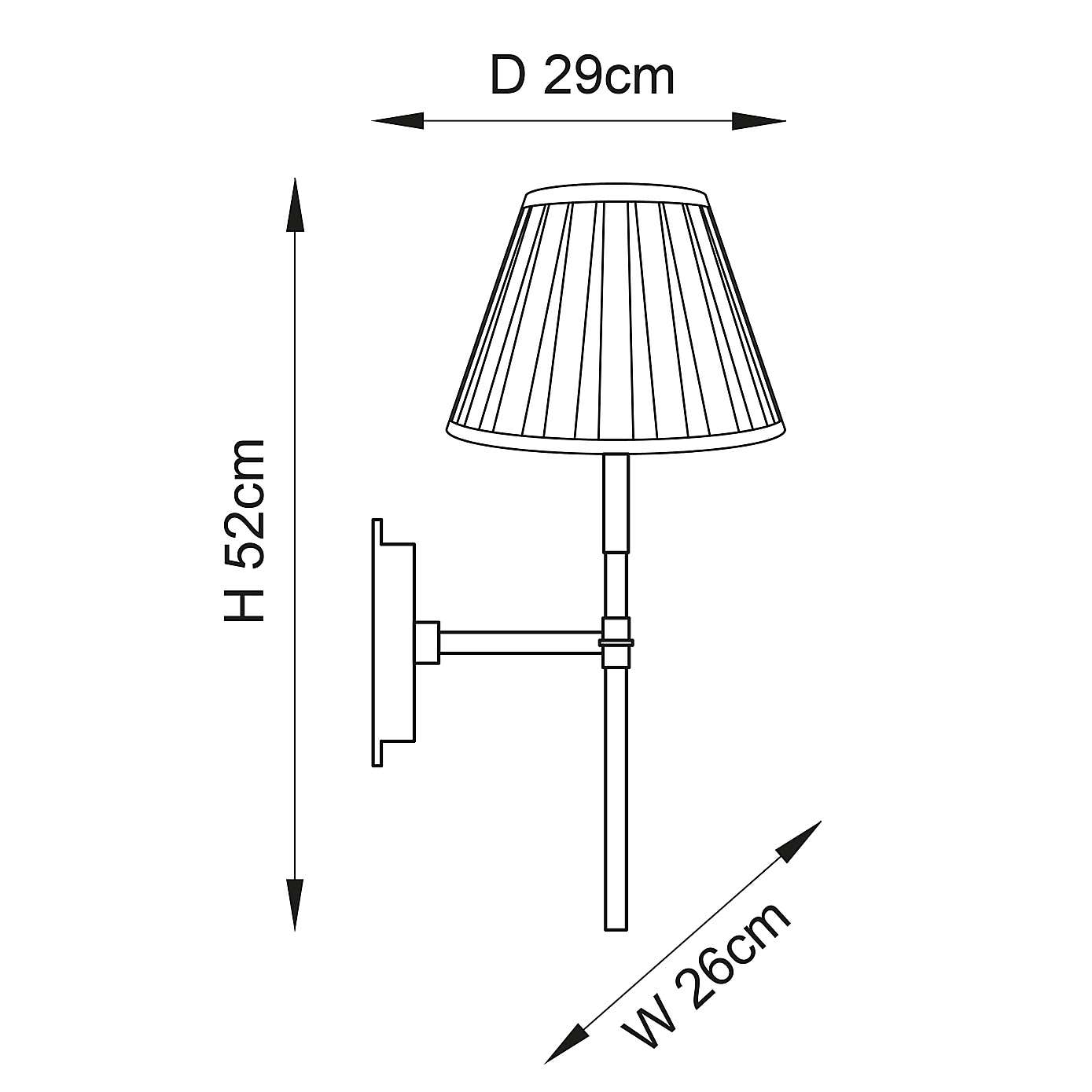 Vogue Holden Traditional Wall Light