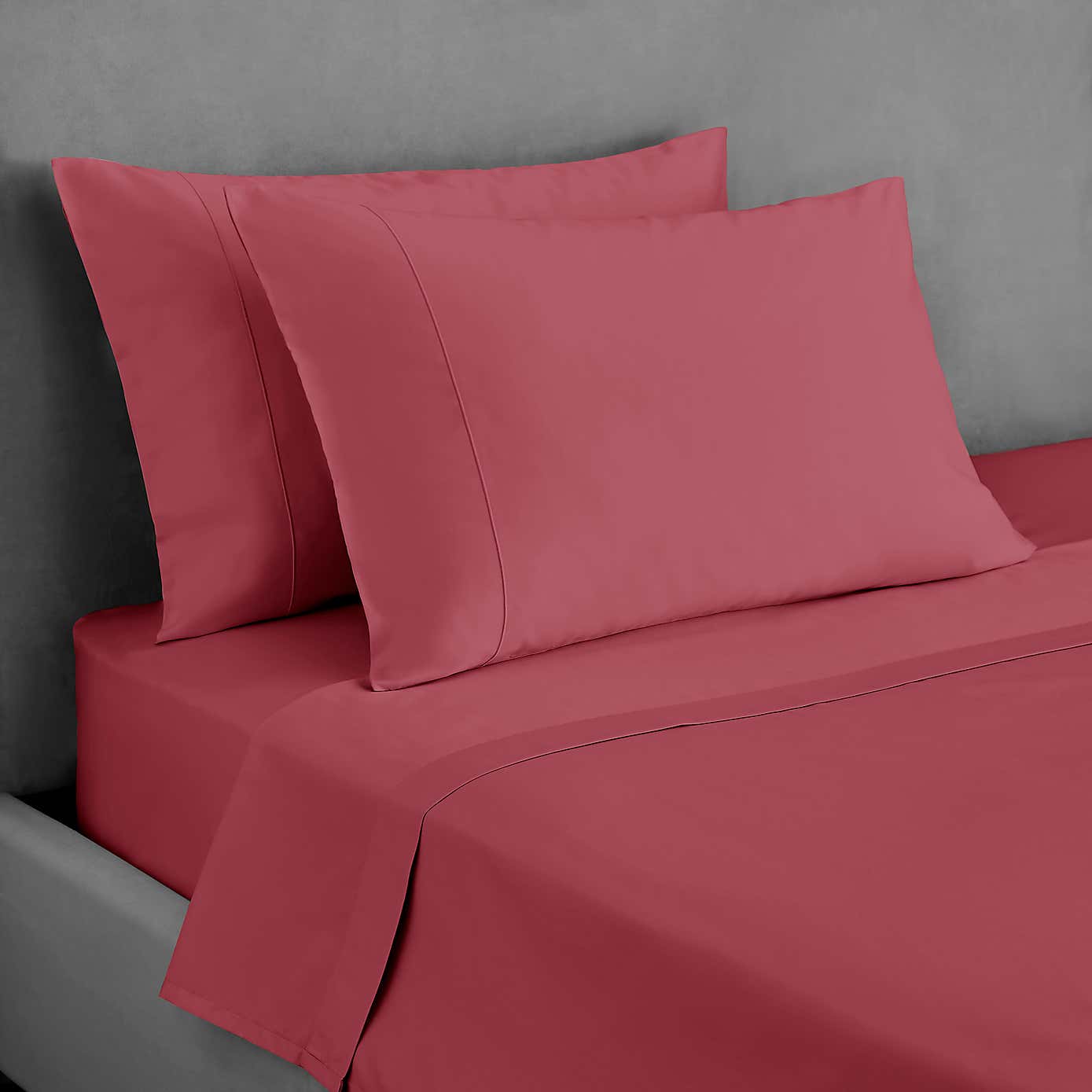 Dorma 300 Thread Count 100% Cotton Sateen Plain Flat Sheet