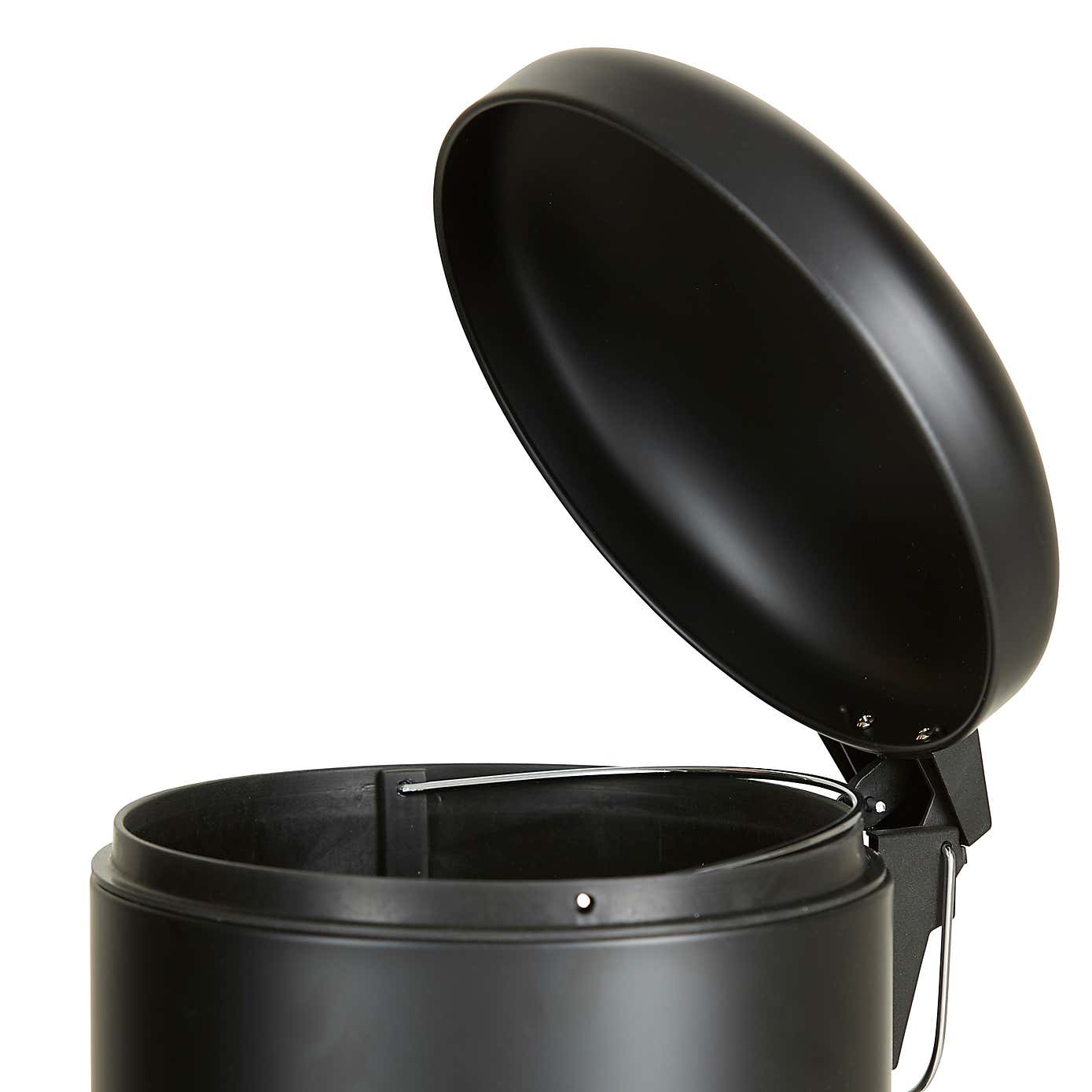 Matt Black 12 Litre Pedal Bin