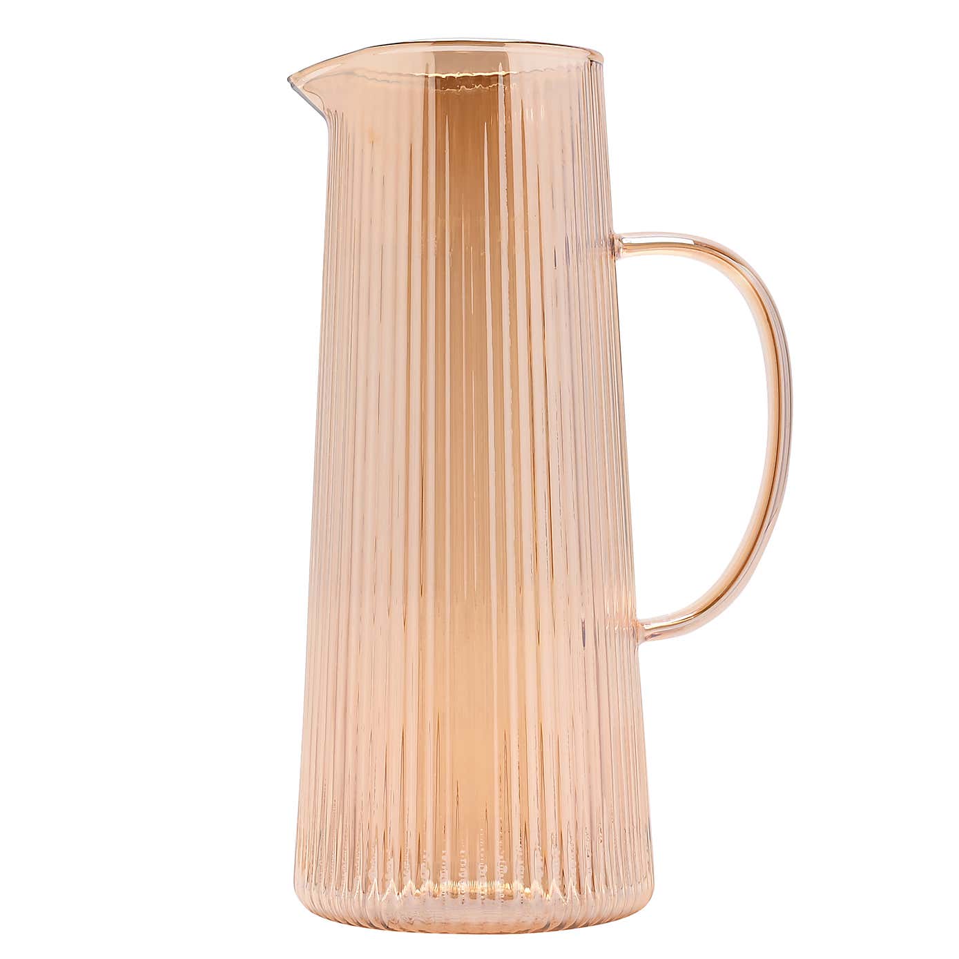 Hestia Ribbed Glass Jug