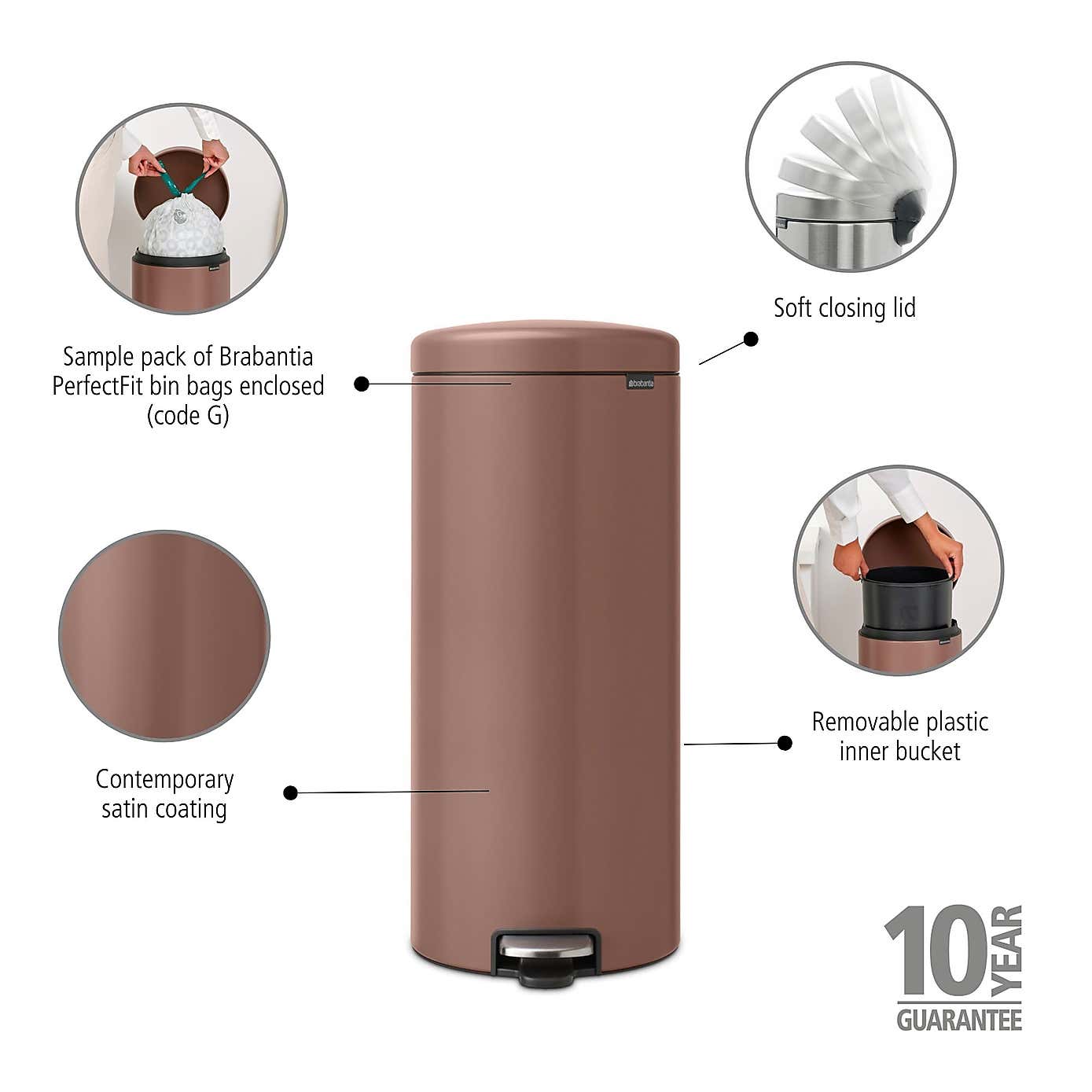 Brabantia NewIcon 30L Pedal Bin