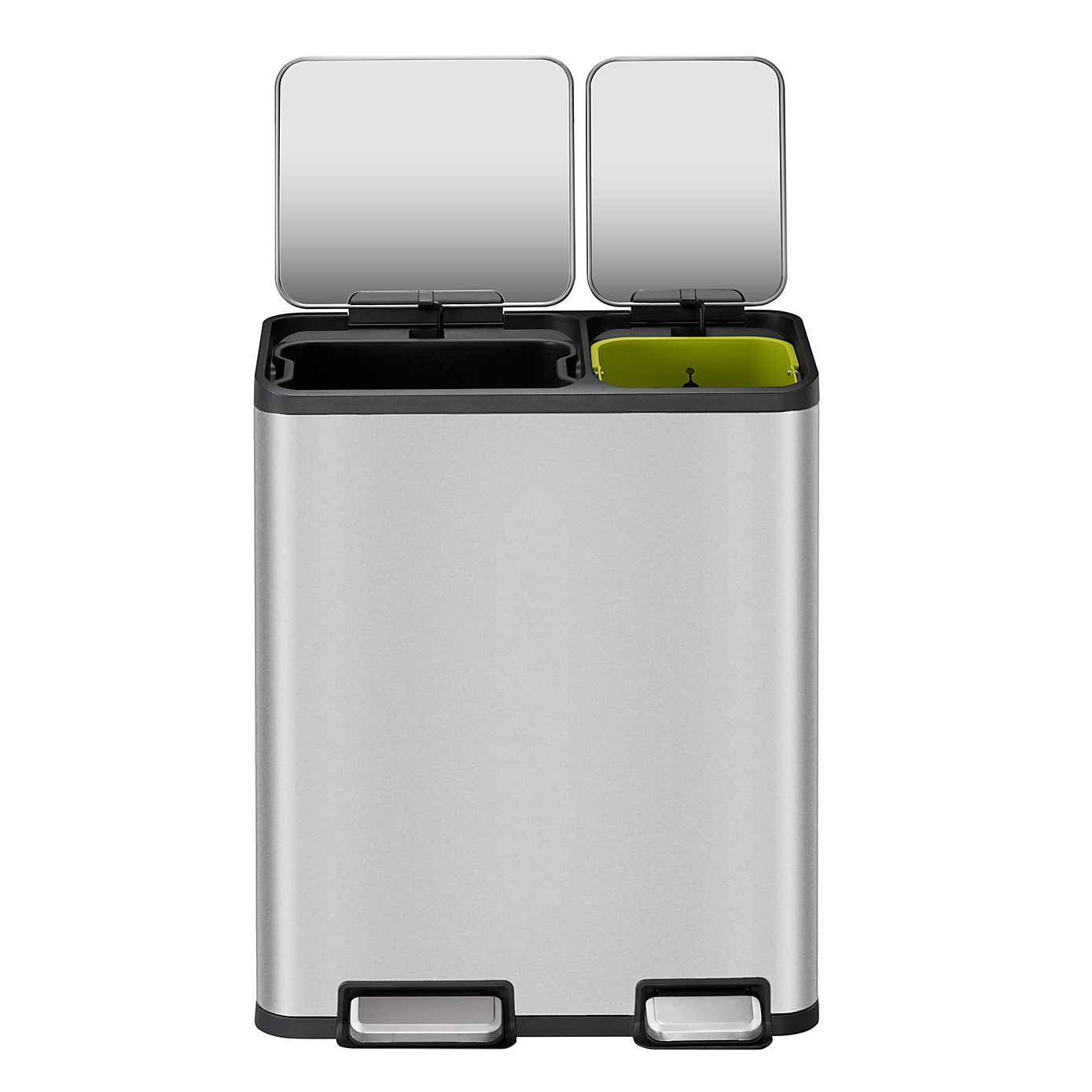 EKO Ecocasa II 30/20L Stainless Steel Recycling Bin