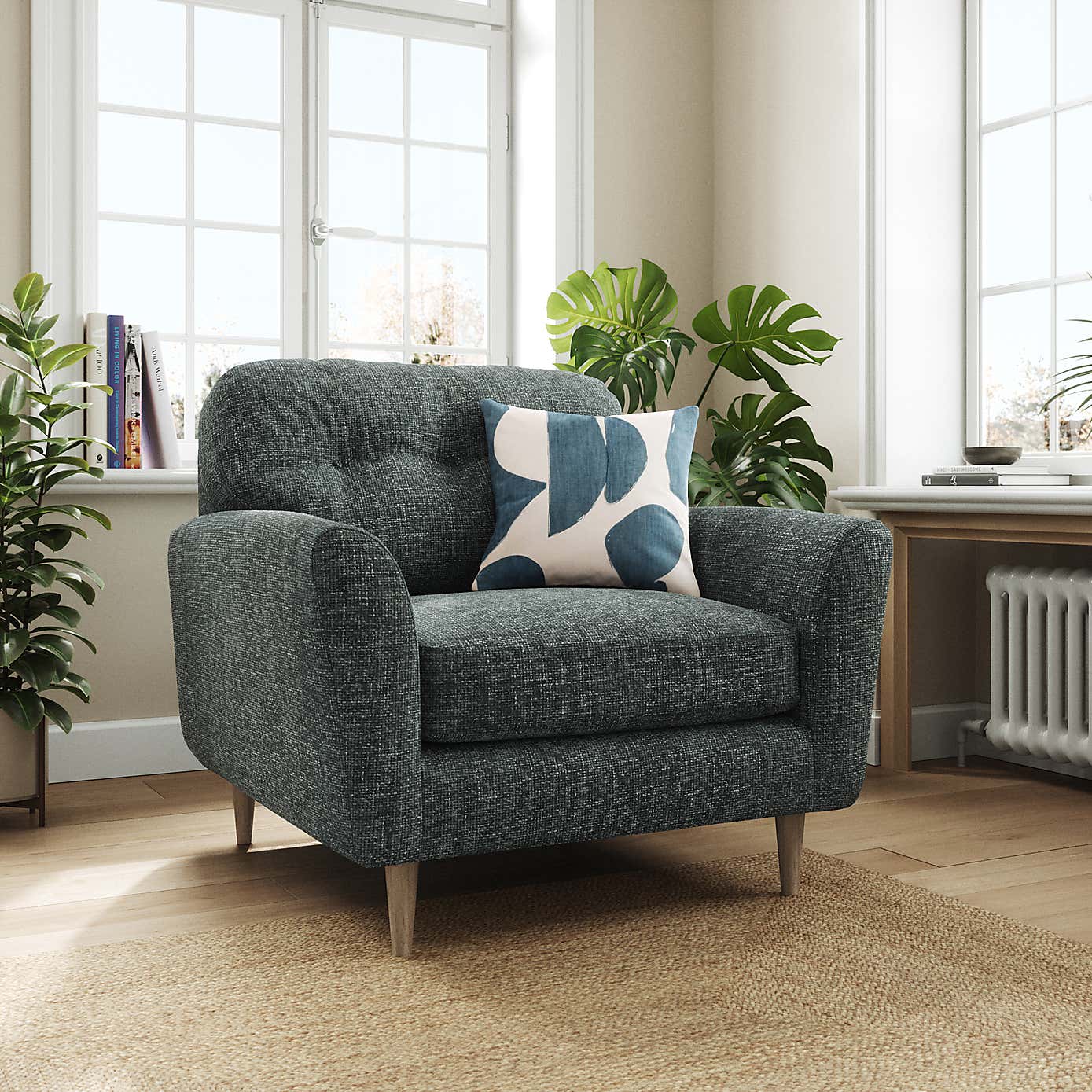 Sven Chunky Chenille Snuggle Chair