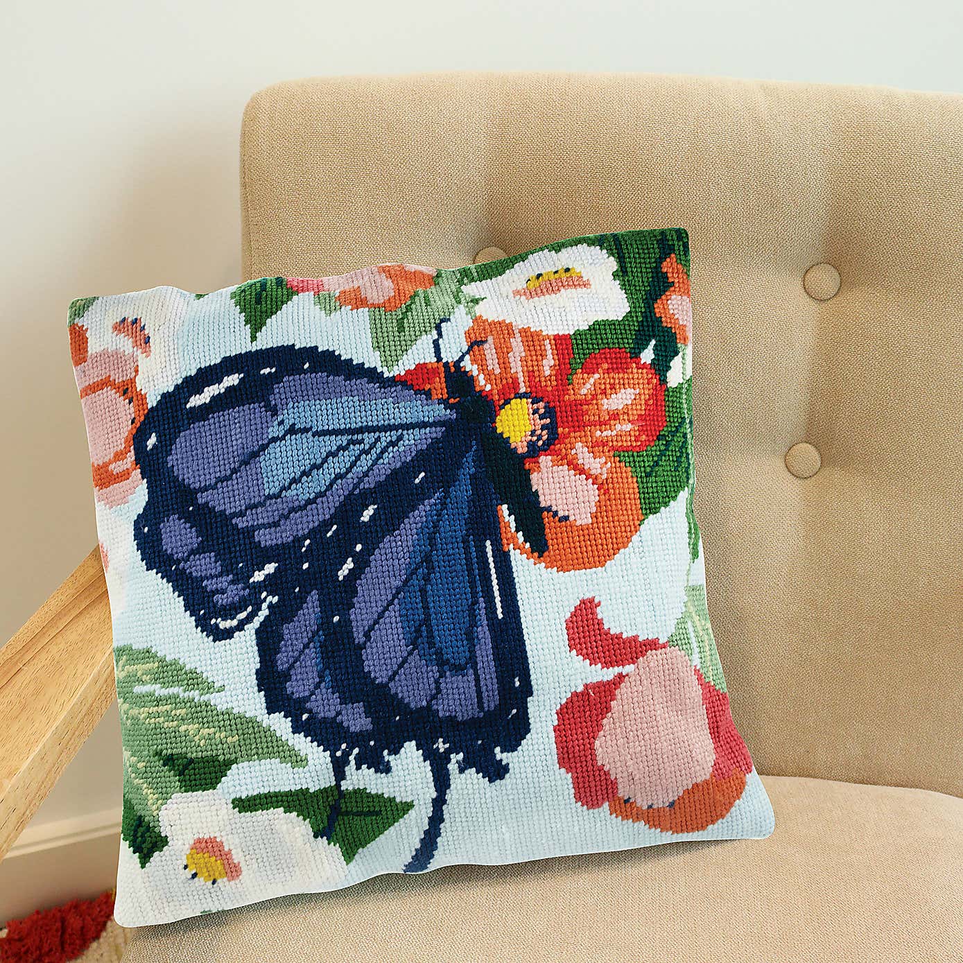 Tapestry Cushion Kit Butterfly