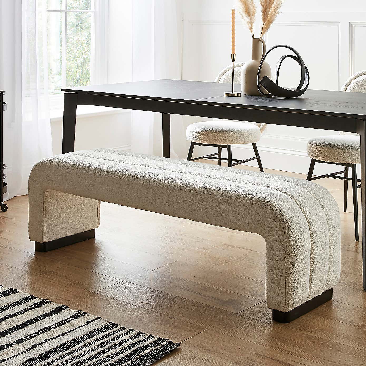 Lucilla Boucle Dining Bench