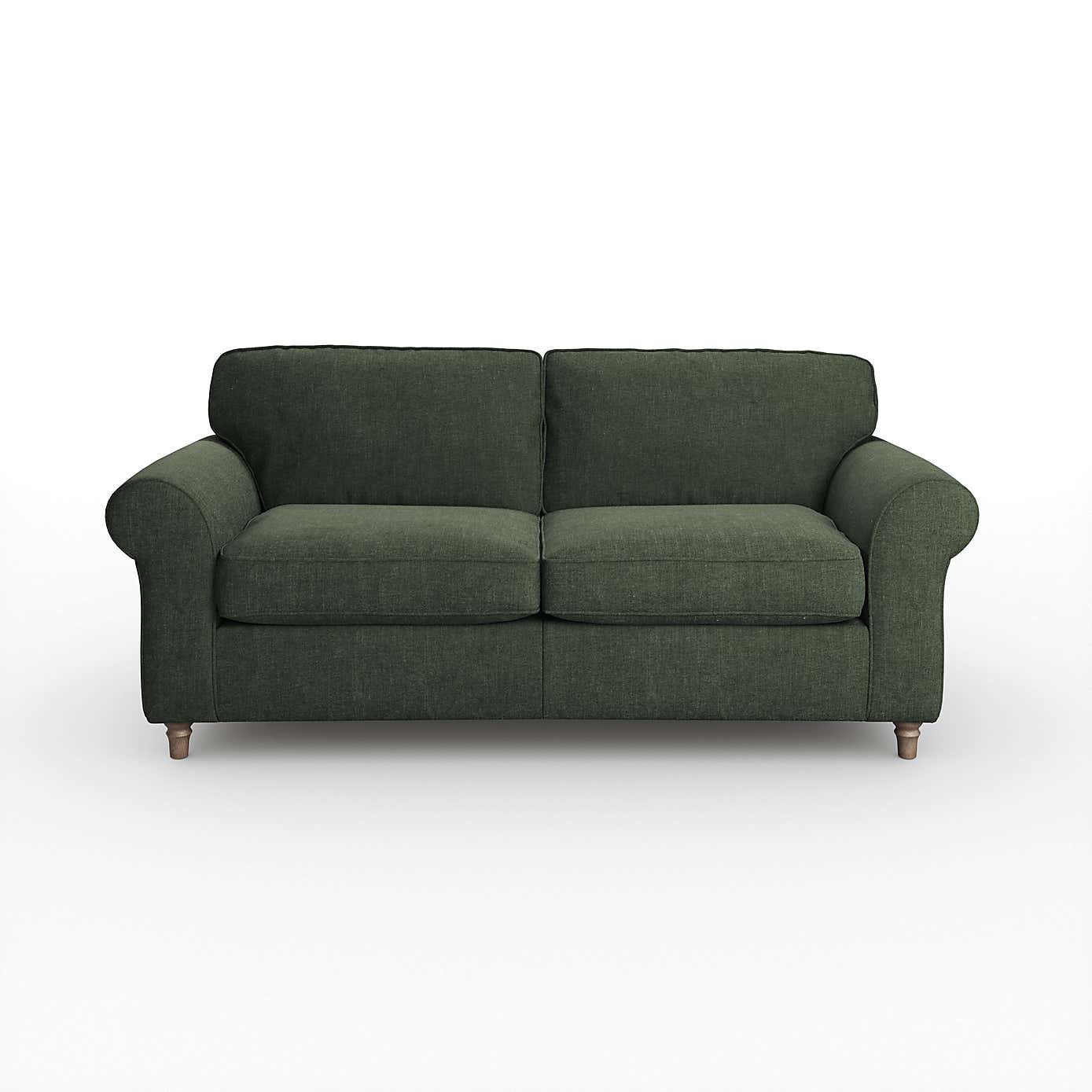 Flori 3 Seater Sofa, Tonal Plush Chenille