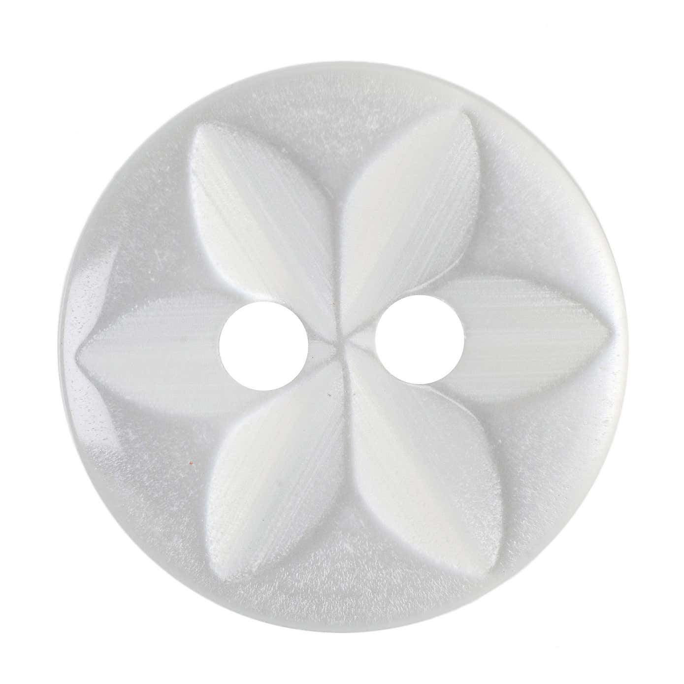 Round Flower Effect Buttons 13.75mm Pack of 8