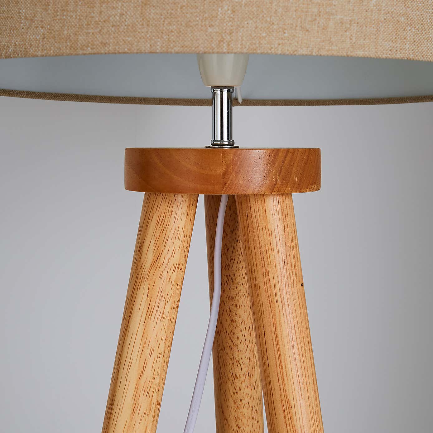 Jandia Wooden Tripod Floor Lamp