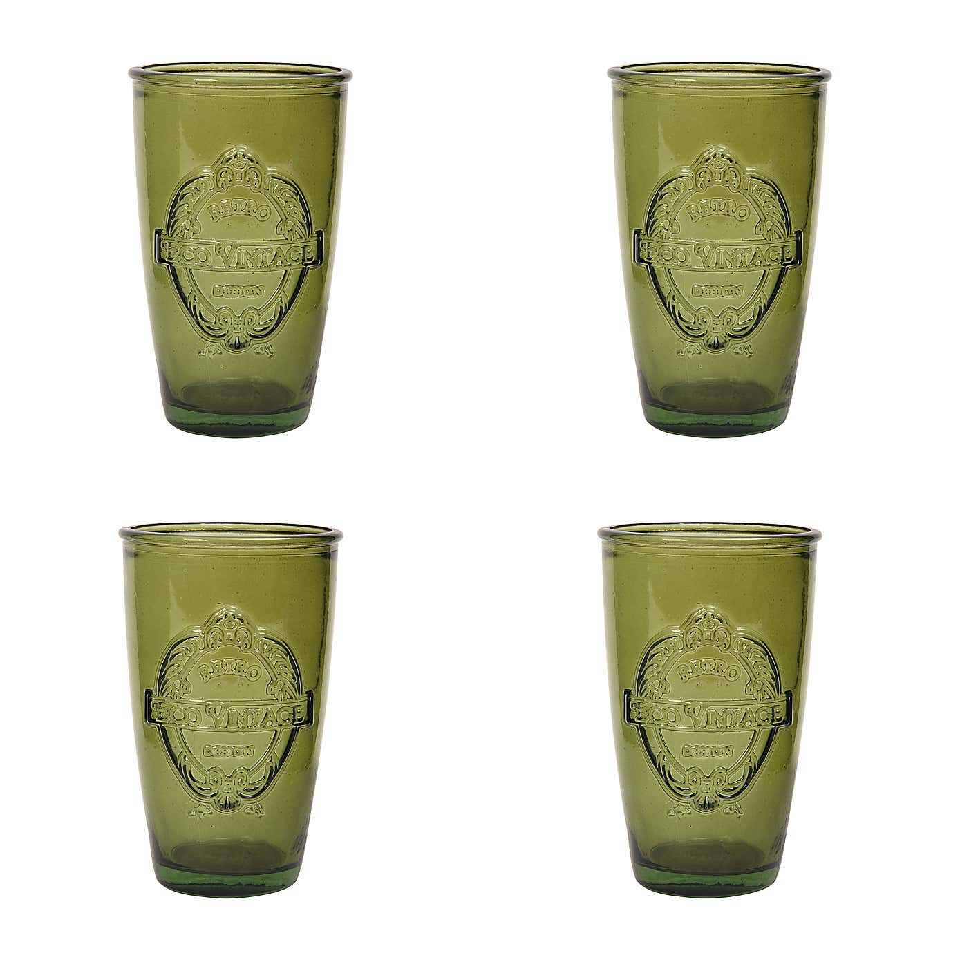 Dexam Set of 4 Sintra Recycled Glass Tumblers