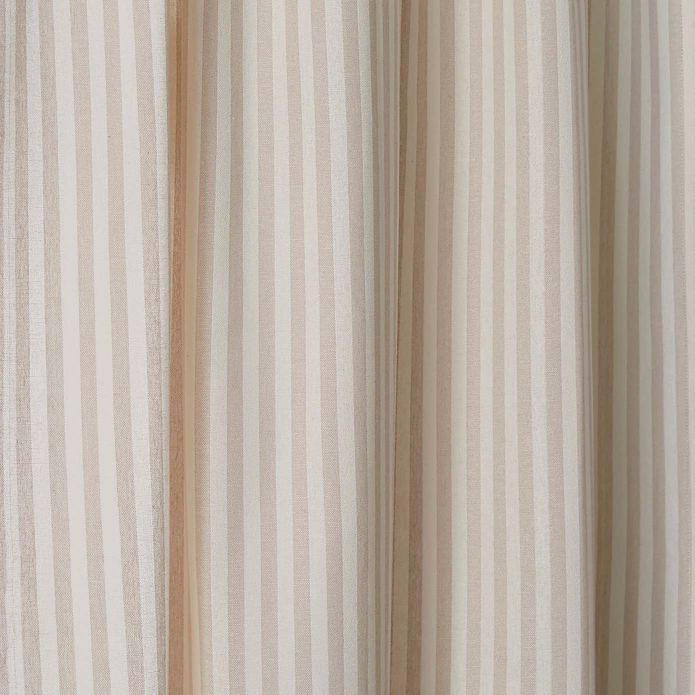 Linford Stripe Unlined Slot Top Curtains