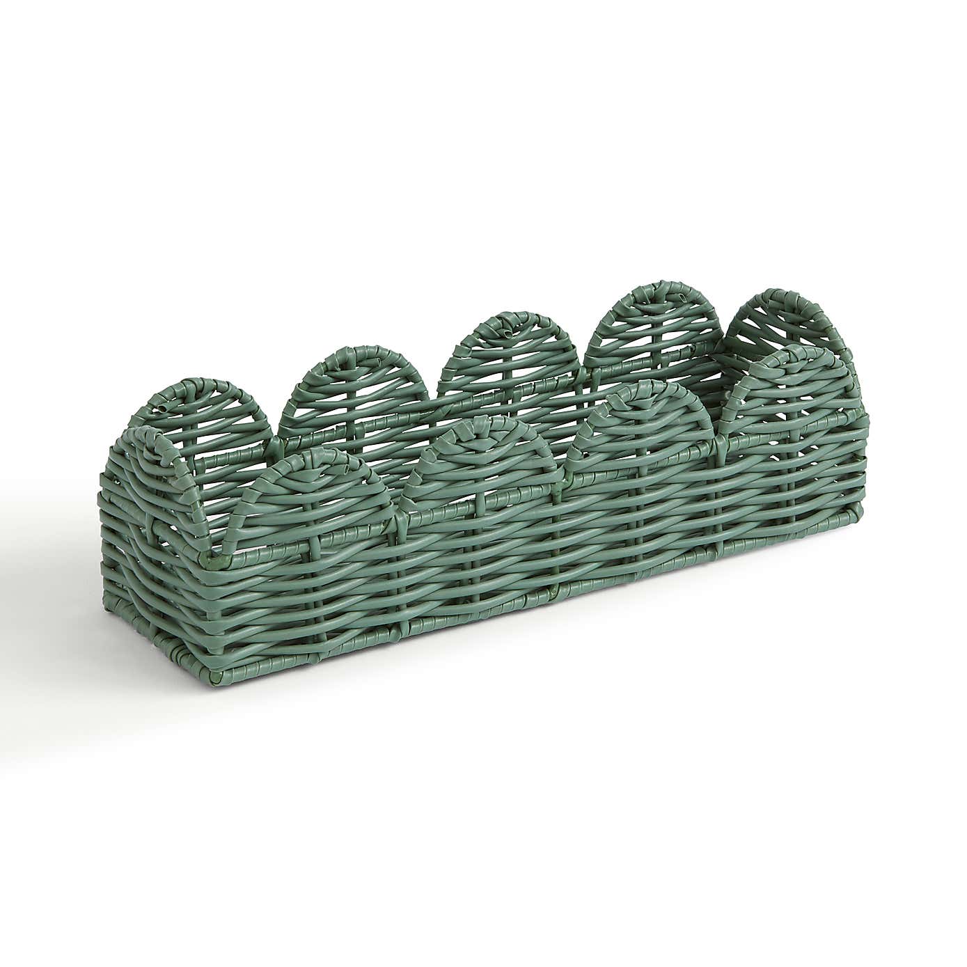 Heart and Soul Scallop Slim Basket Tray