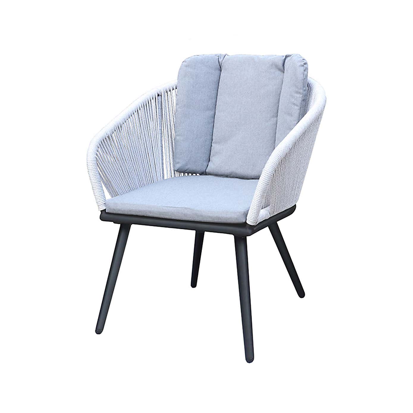 A.Mir Aspen Ceramic Top Outdoor Dining Table with 6 Chairs