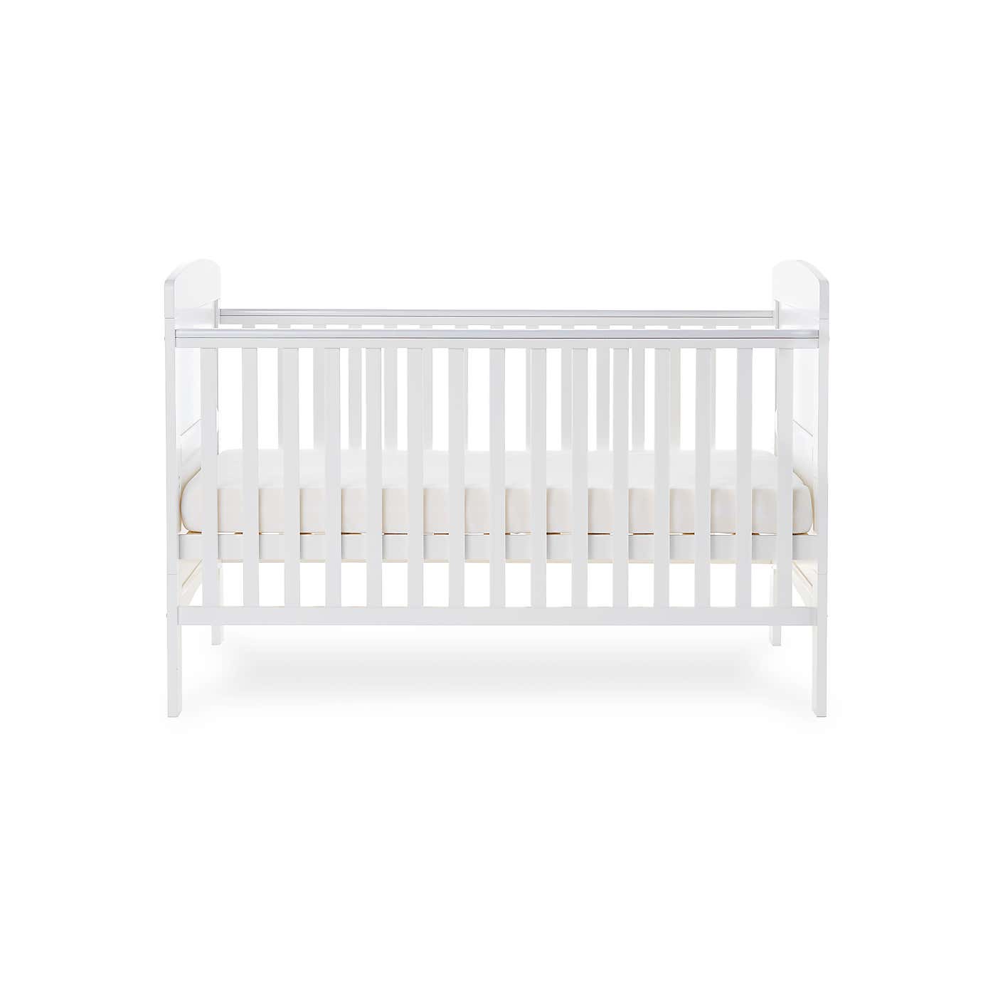 Obaby Grace Cot Bed, Cot Top Changer + Fibre Mattress Set