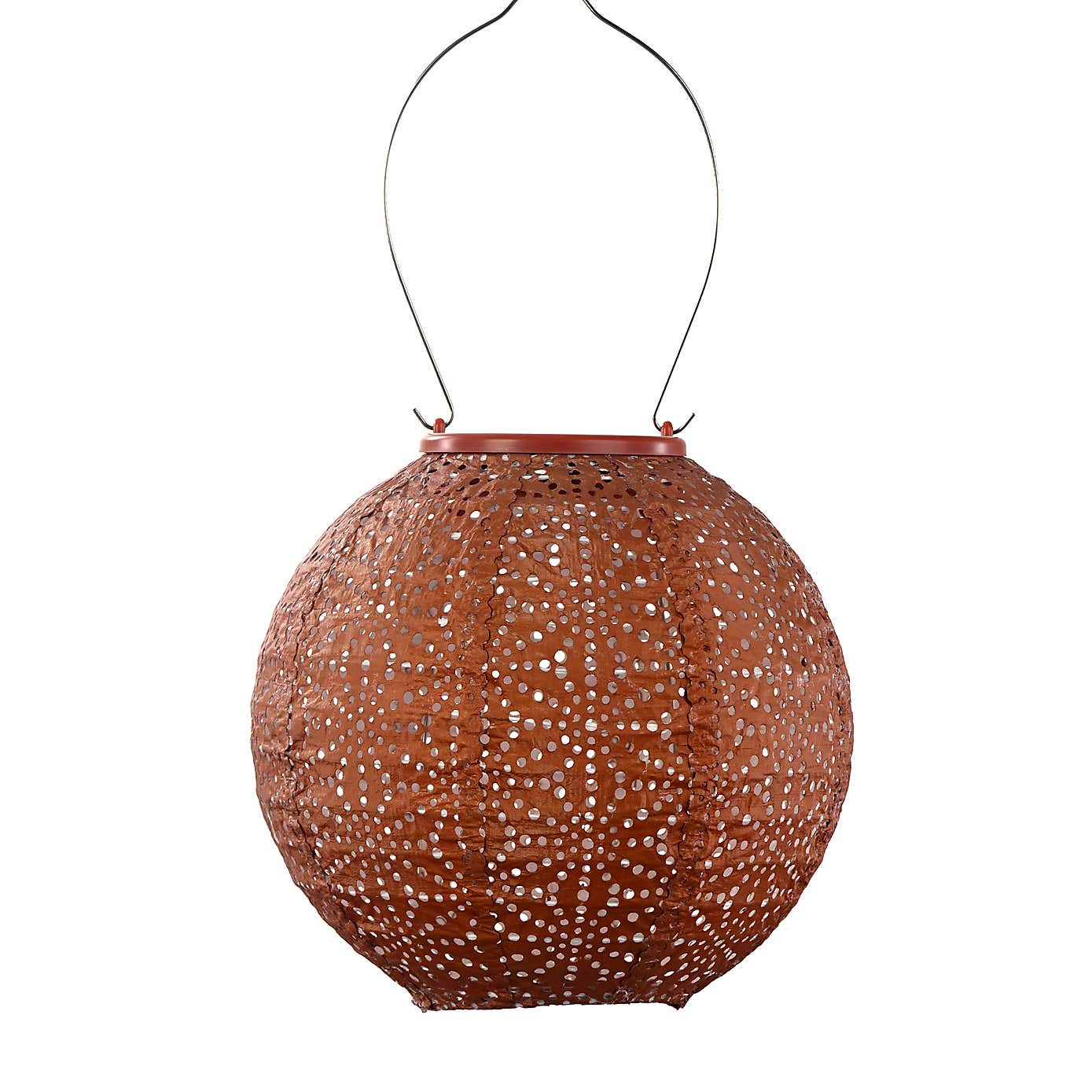 Fallen Fruits Round Sashiko Solar Lantern