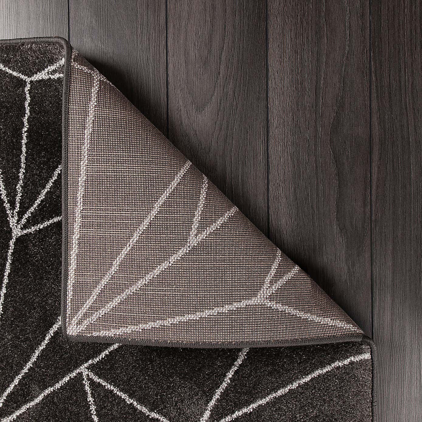 Grey Burst Geometric Rug