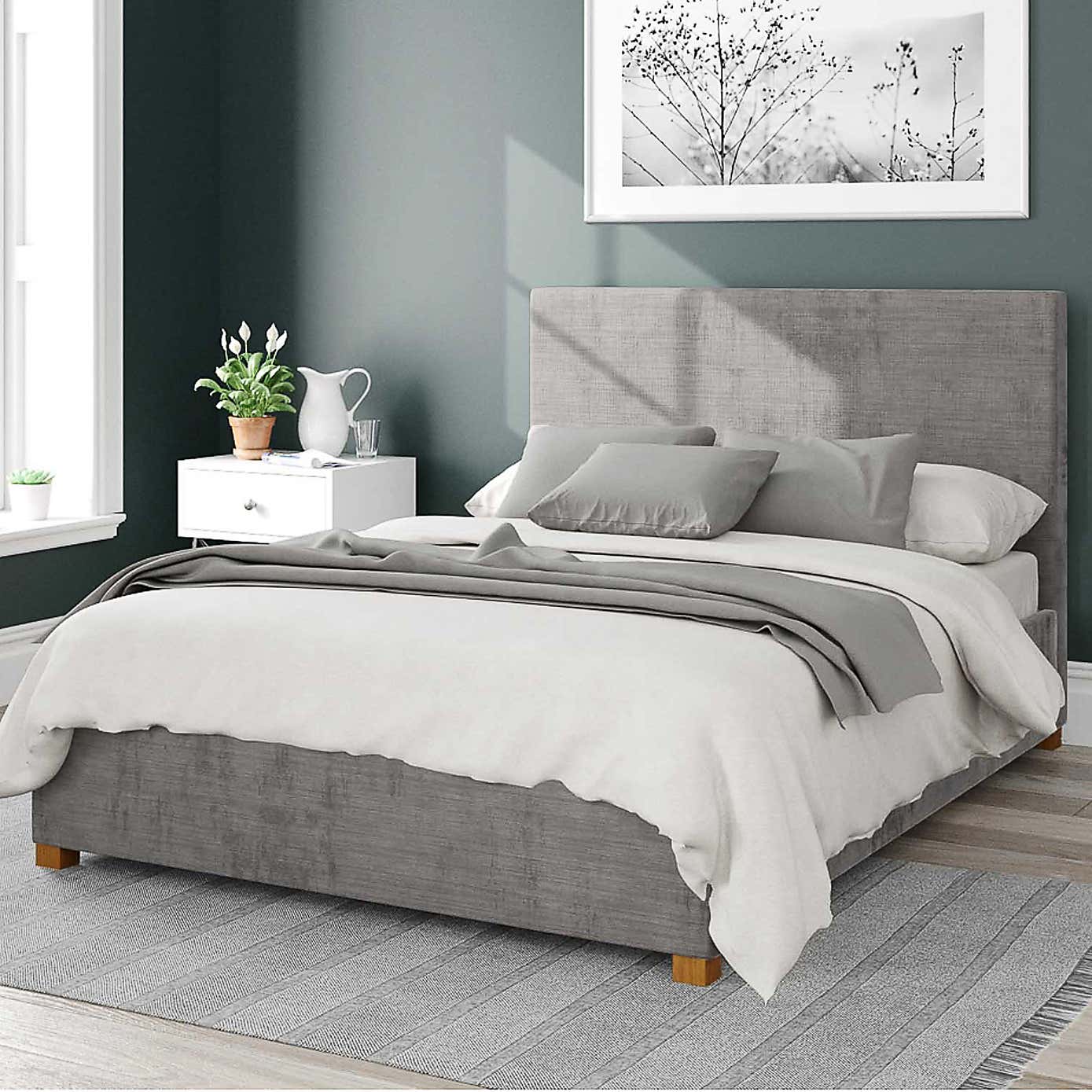 Garland Firenze Velour Ottoman Bed