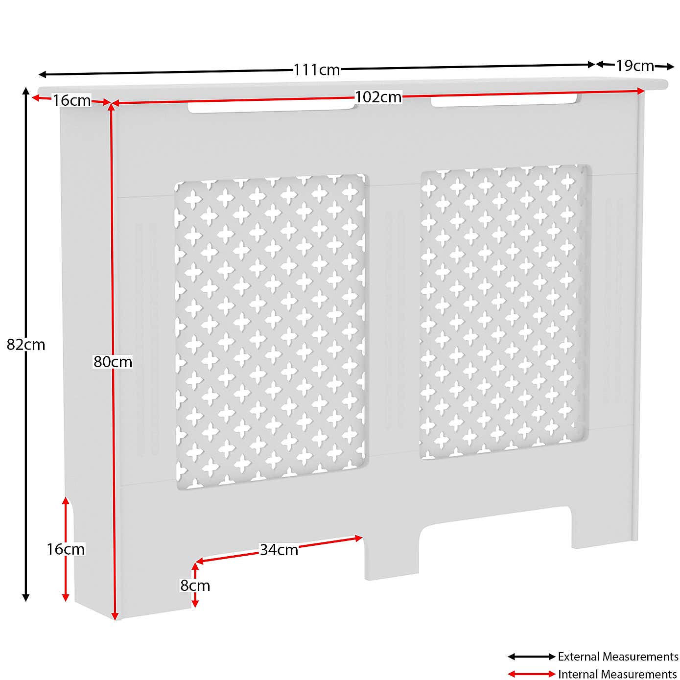 Vida Designs Oxford Radiator Cover