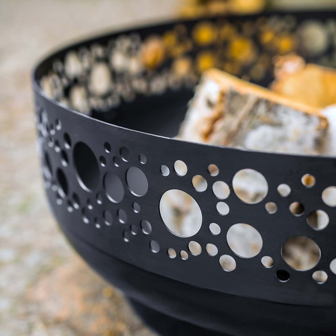 Boston Steel Decorative Fire Bowl