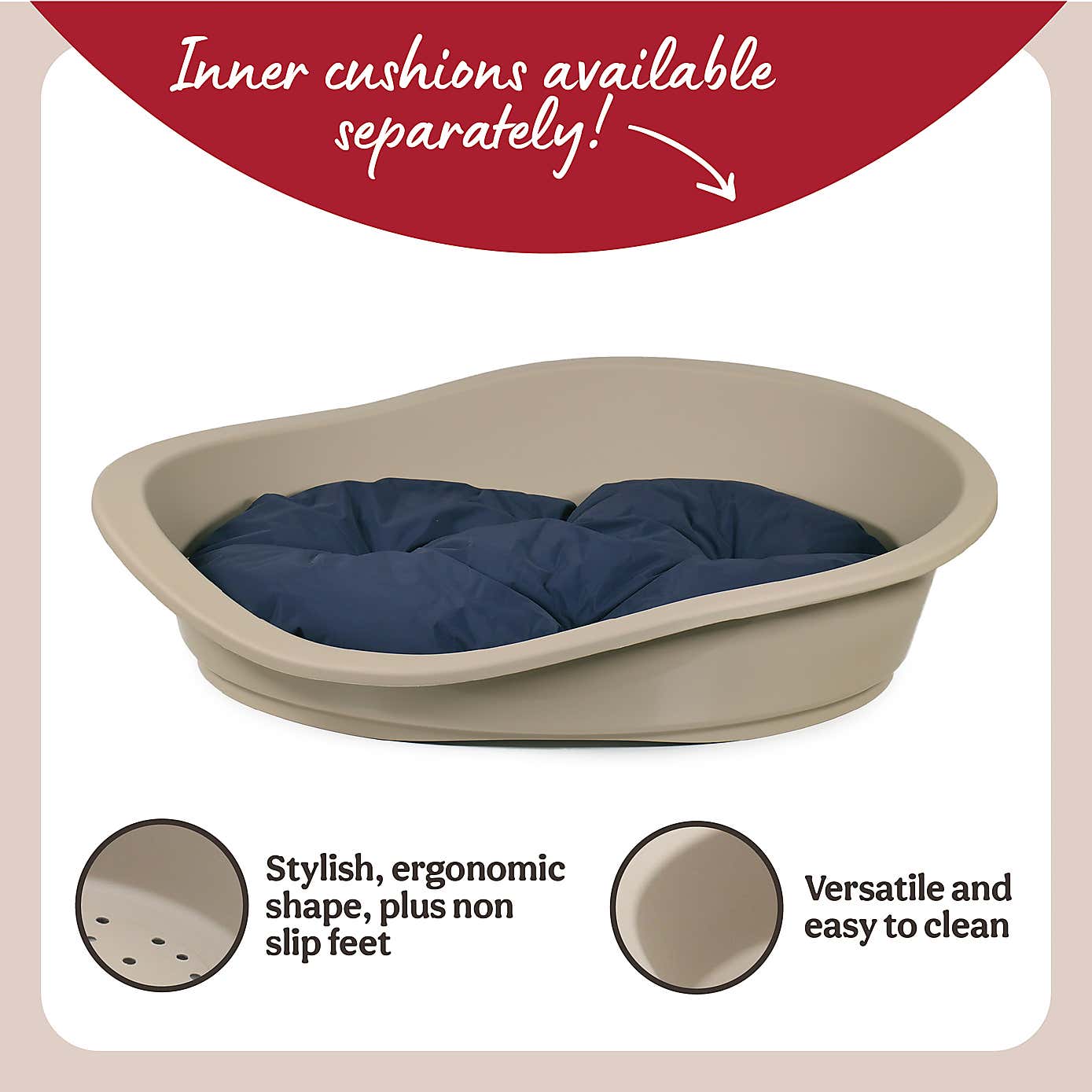 Rosewood Sonny Plastic Pet Bed