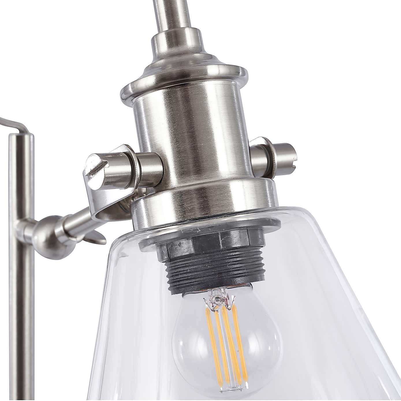 Chaplin Concrete & Brushed Chrome Table Lamp