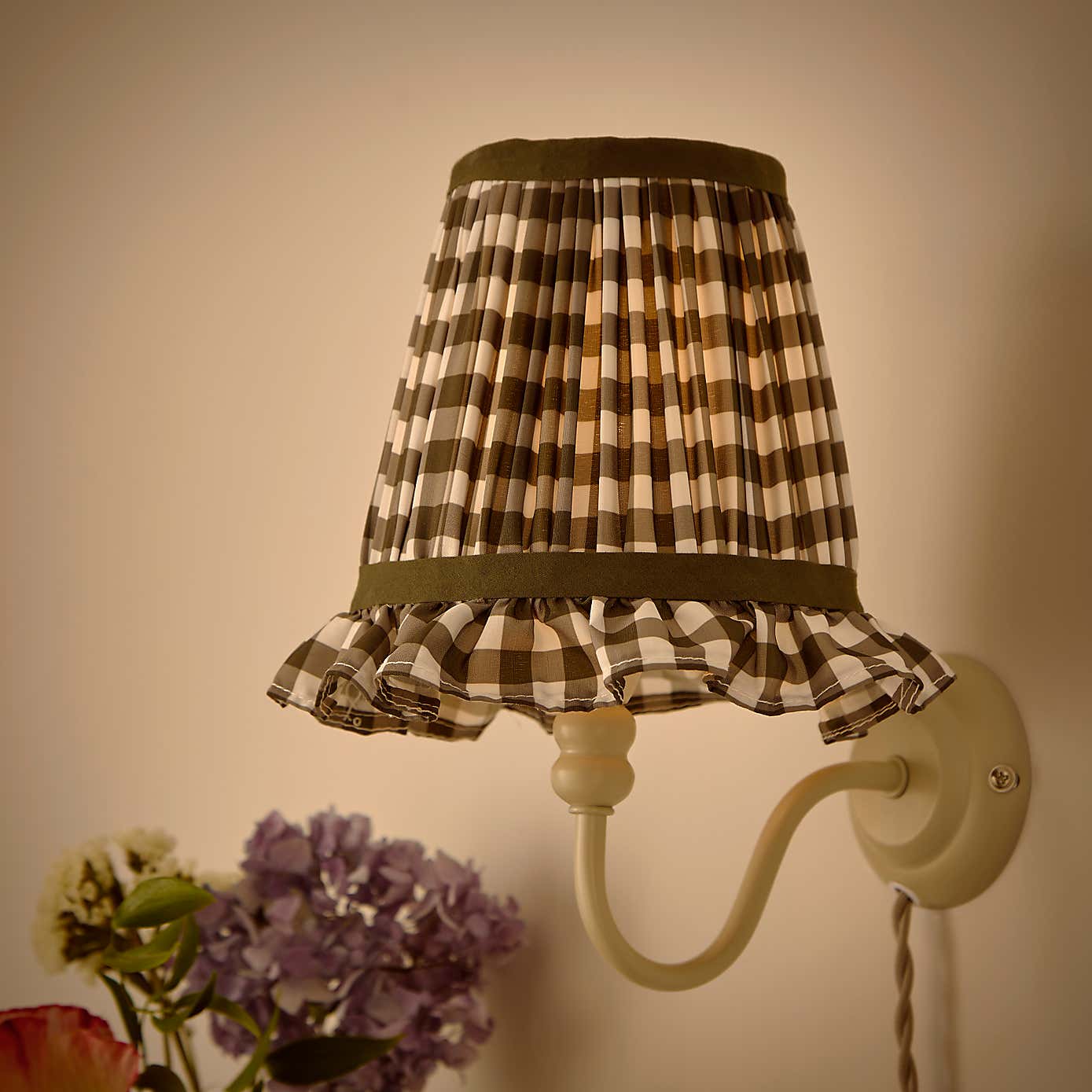 Carys Frilled Gingham Lamp Shade