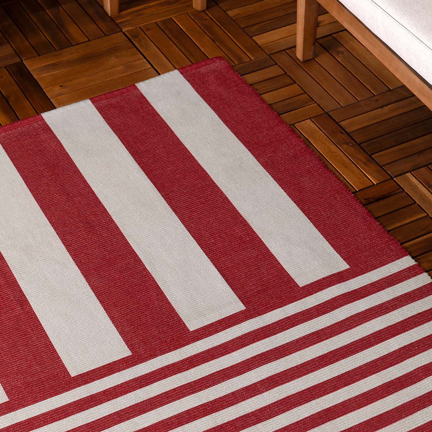 Furn Deck Stripe Indoor Outdoor Rug