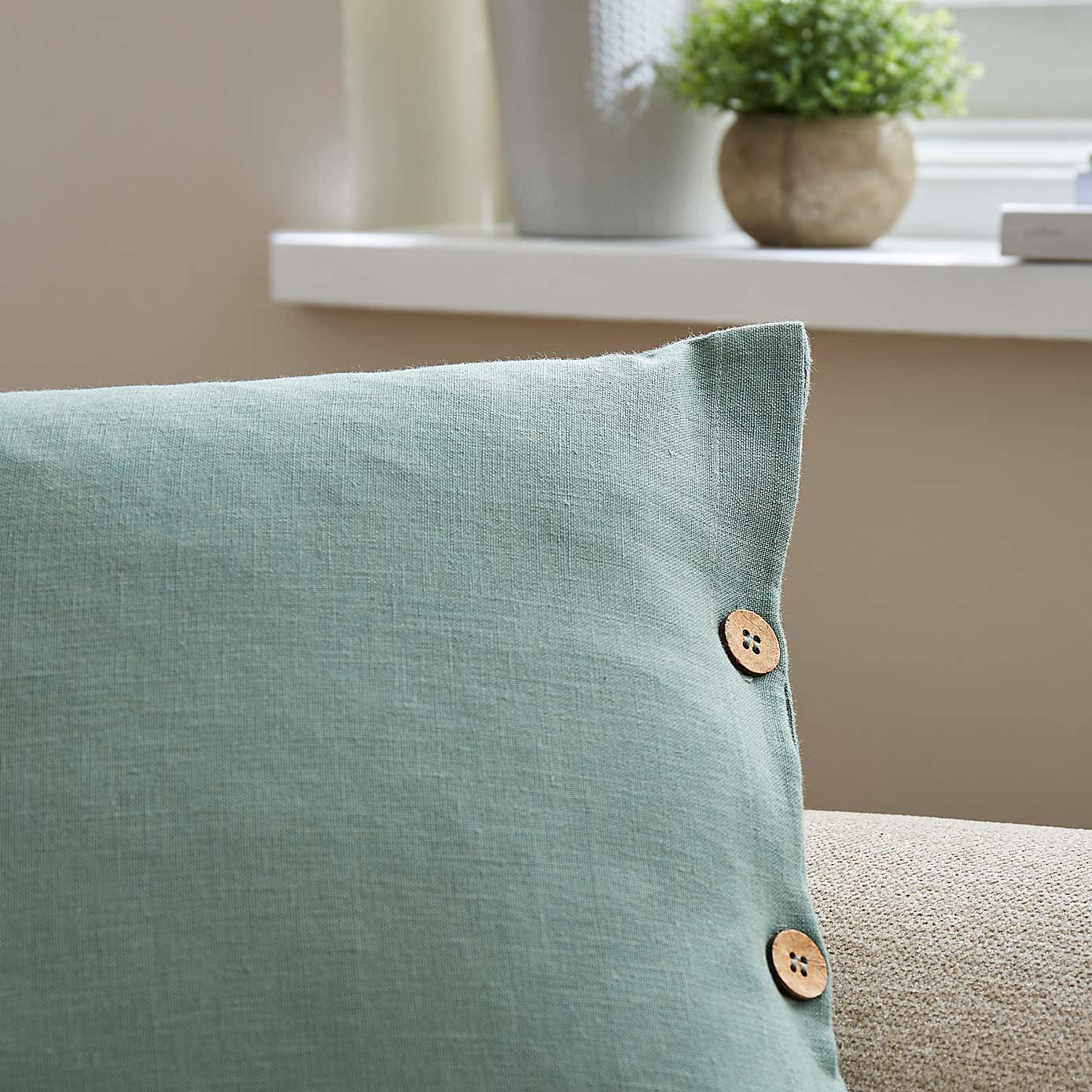 Cotton Linen Cushion Cover