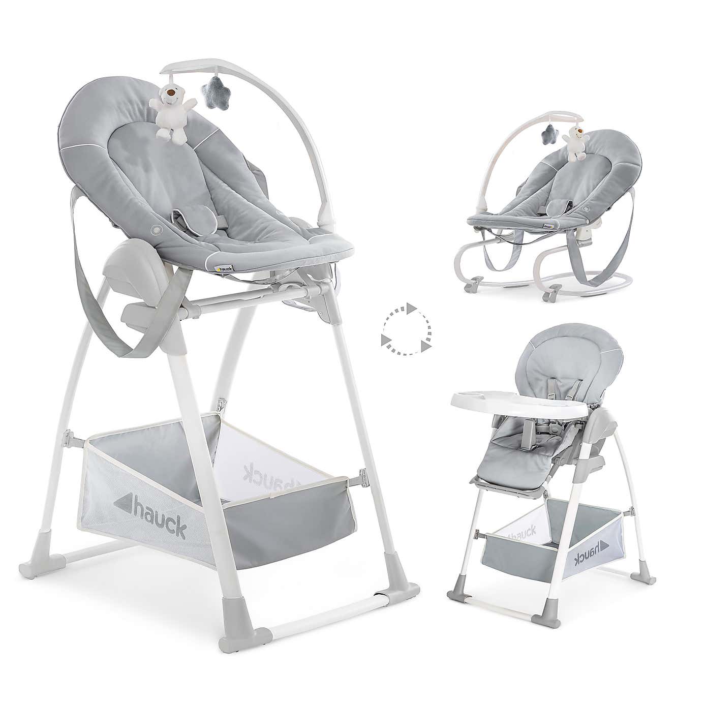 Hauck Sit 'n Relax 3 in 1 Highchair, Stretch Grey