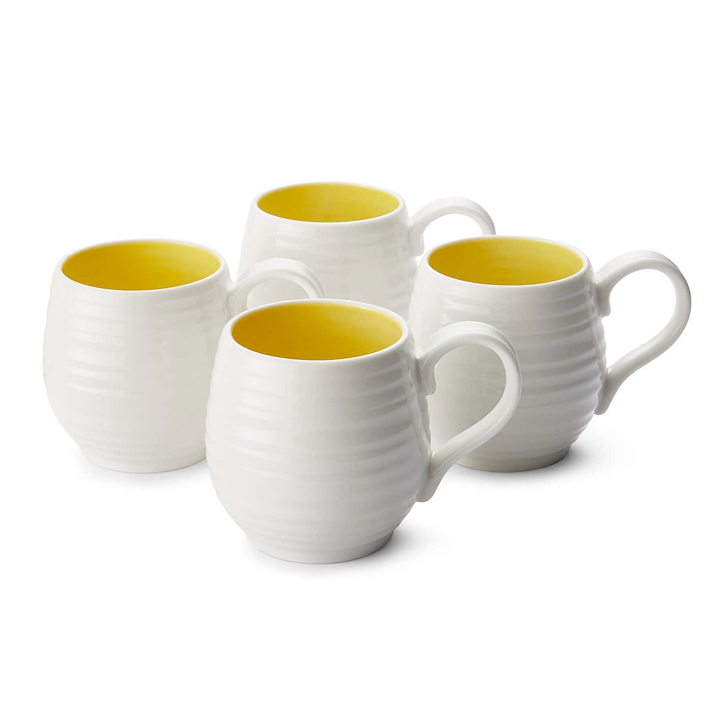 Sophie Conran for Portmeirion Set of 4 Honey Pot Mugs Sunshine 0.31L